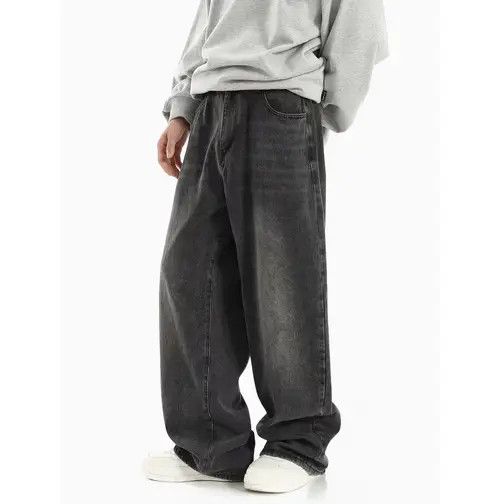 VIBE Vintage washed distressed loose straight jeans Size US 30 / EU 46 - 3 Thumbnail