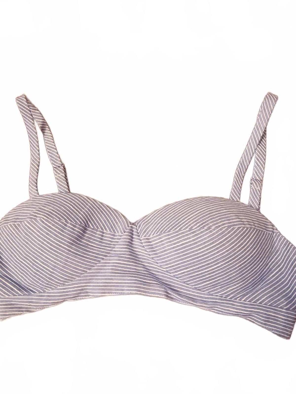 Other Favorite Daughter Ex-Boyfriend Bra Blue Stripe Size XS Size XS / US 0-2 / IT 36-38 - 2 Thumbnail