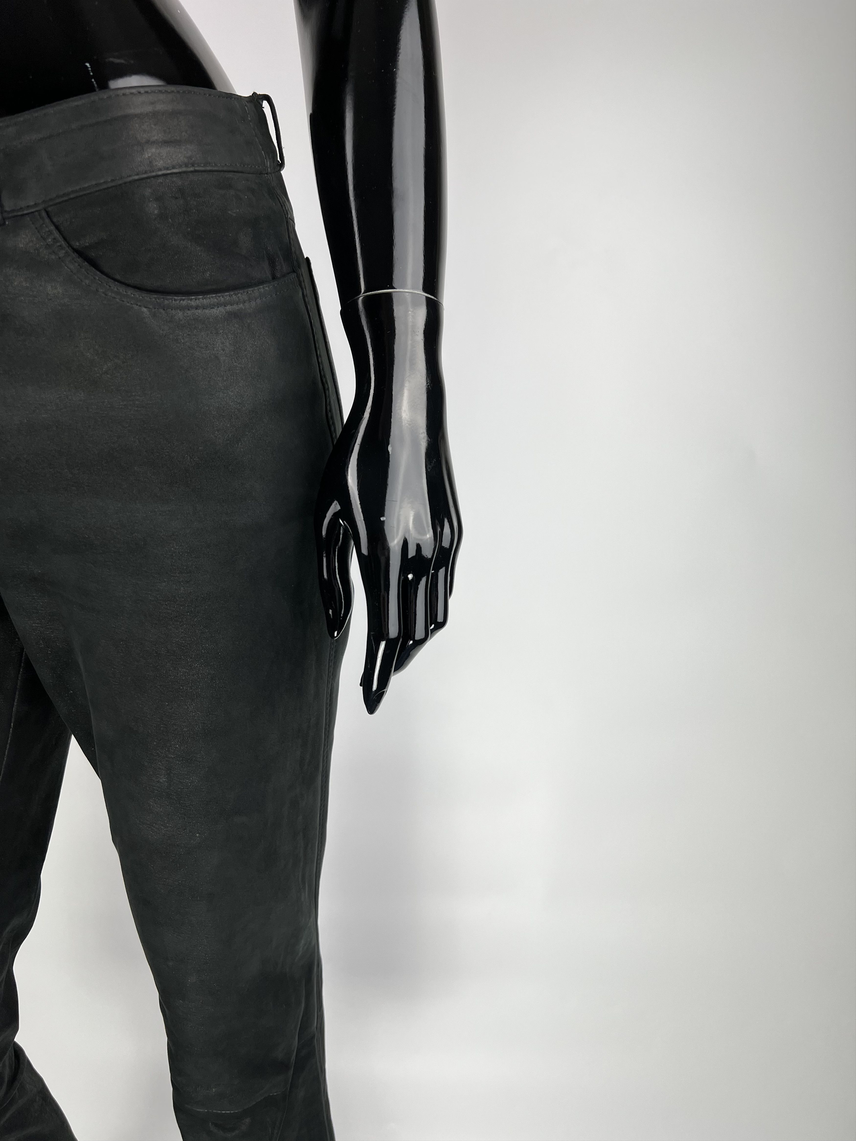 Joseph Joseph Black Leather Pants Lambskin Size IT38 Size 28" / US 6 / IT 42 - 7 Thumbnail