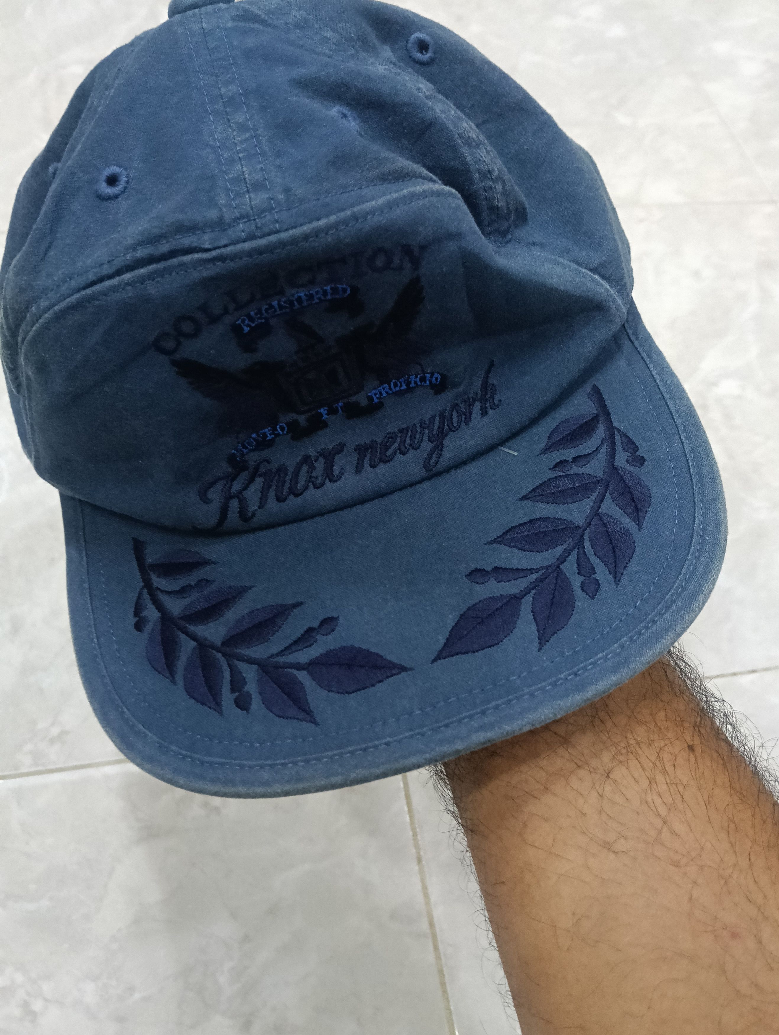 Japanese Brand Vintage Knox New York Hats Navy Blue Size ONE SIZE - 3 Thumbnail