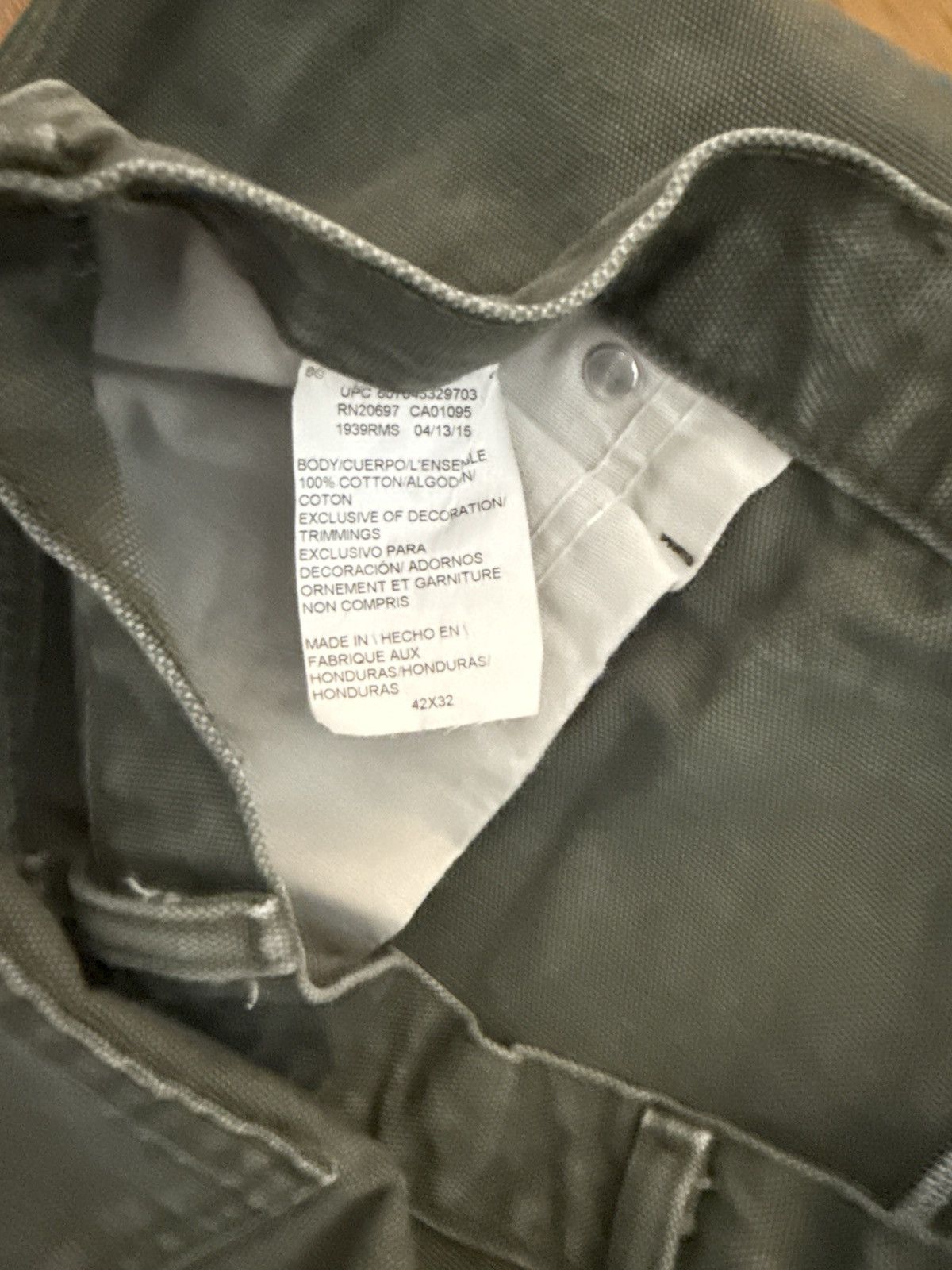 Vintage dickies olive carpenters (42x32) Size US 42 / EU 58 - 4 Thumbnail