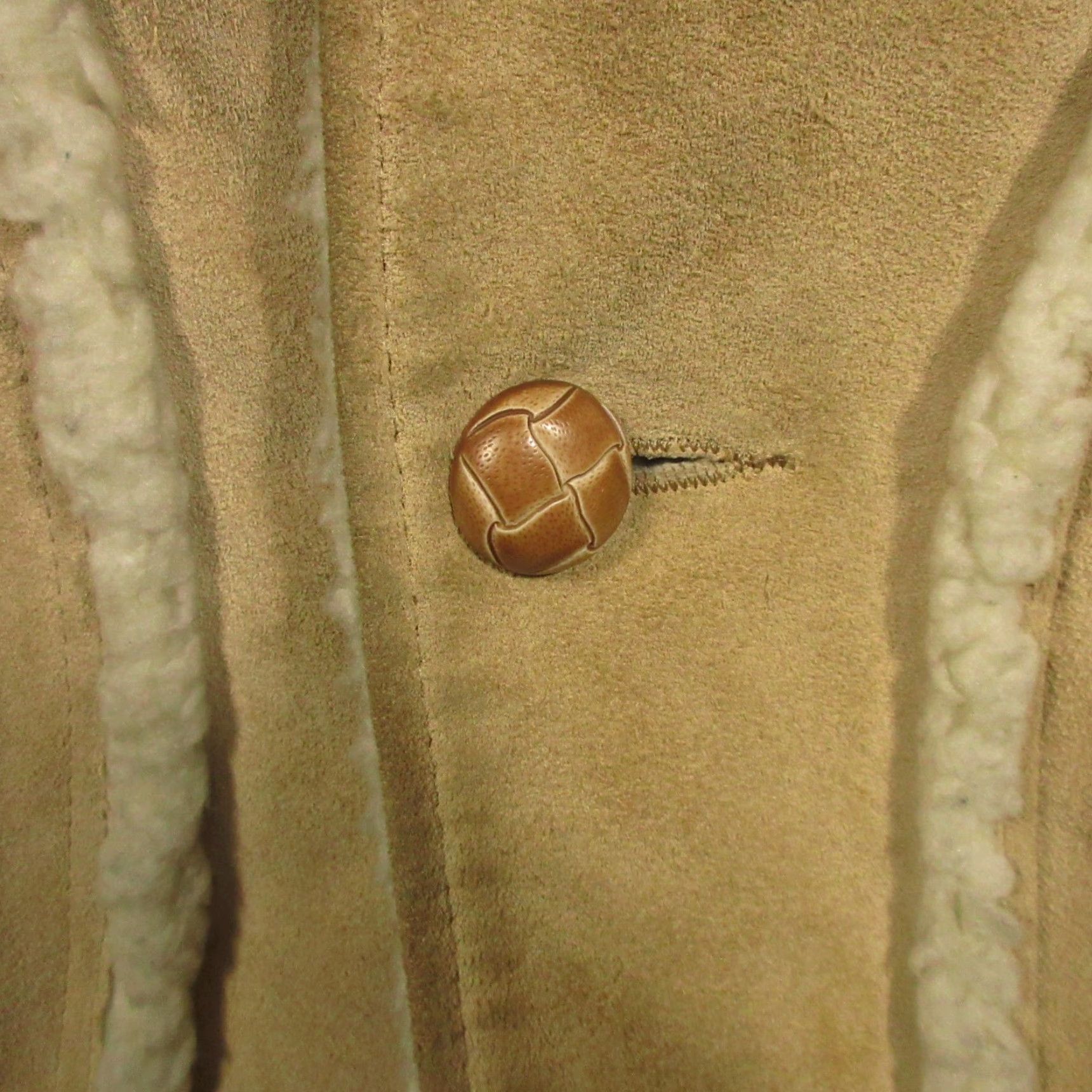 Stetson VINTAGE Stetson Coat Mens 44 Leather Buttons Embroidered Pockets Suede Lined Brown Western Coast Mid-Length Regular Winter EUC Size US S / EU 44-46 / 1 - 6 Thumbnail