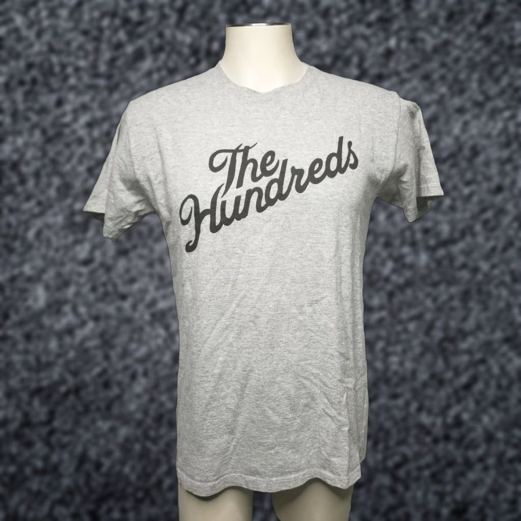 The Hundreds VINTAGE The Hundreds Bomb Grey Shirt Mens M Logo Spellout T-Shirt Crew Neck Short Sleeve Cotton Gray Mens Size US M / EU 48-50 / 2 - 1 Thumbnail