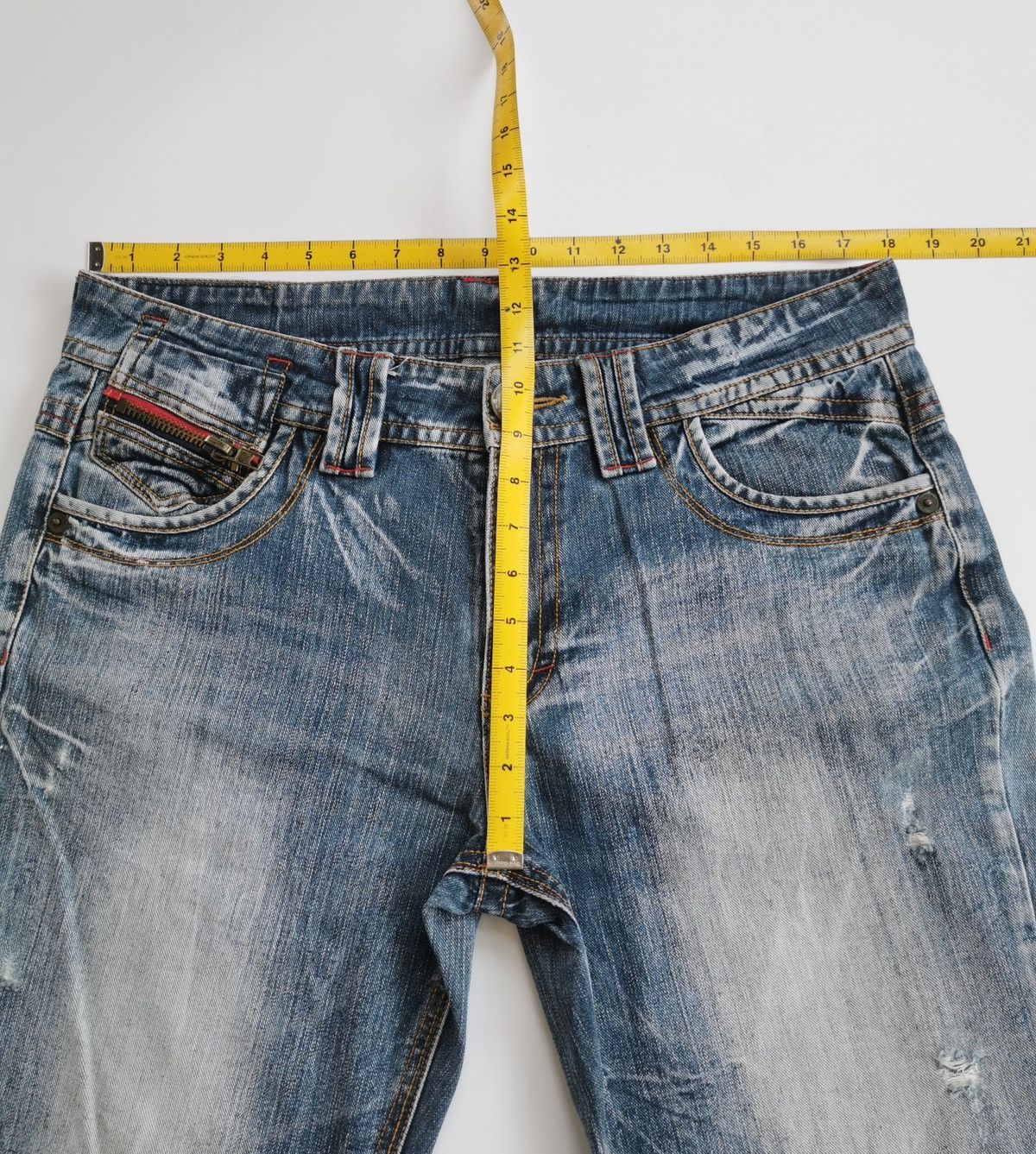 Japanese Brand Original Jeans E Pluribus Unum Zipper Jeans Size US 36 / EU 52 - 12 Thumbnail