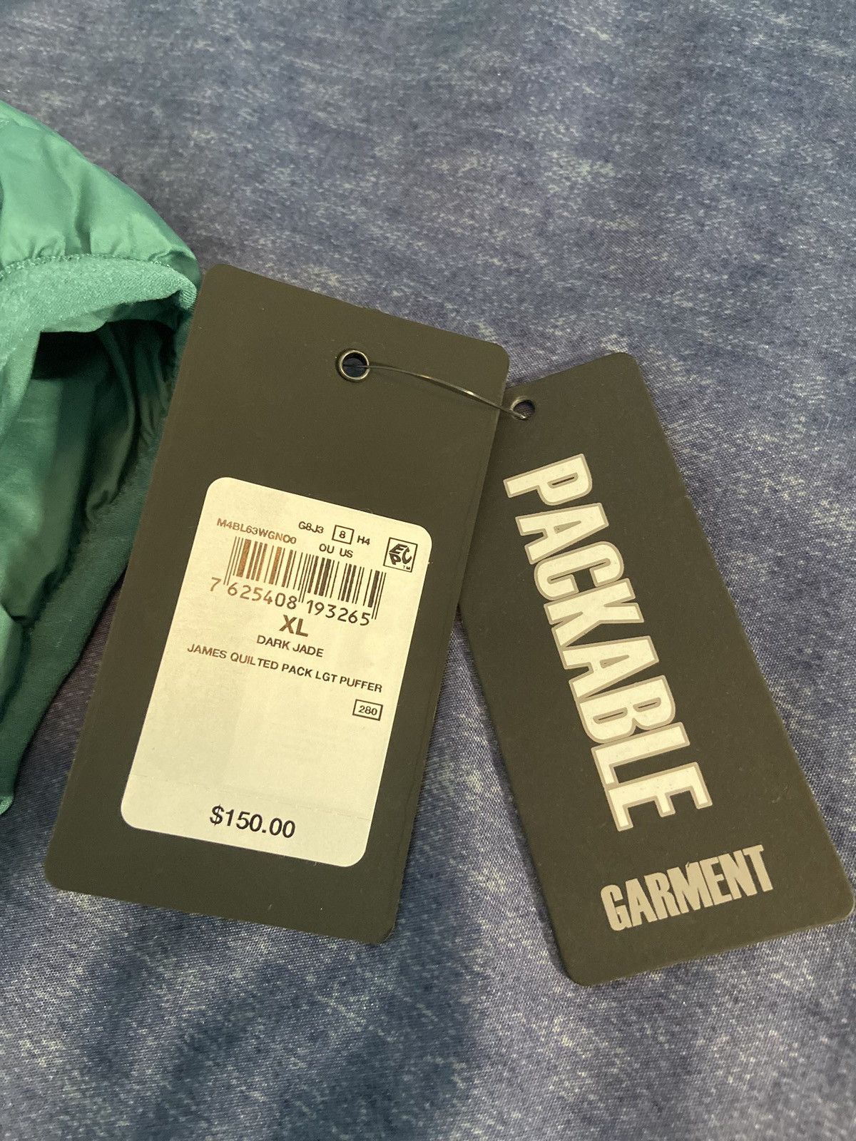 Guess GUESS Green Puffer Jacket (Men’s XL) NWT Streetwear Fit Size US XL / EU 56 / 4 - 7 Thumbnail