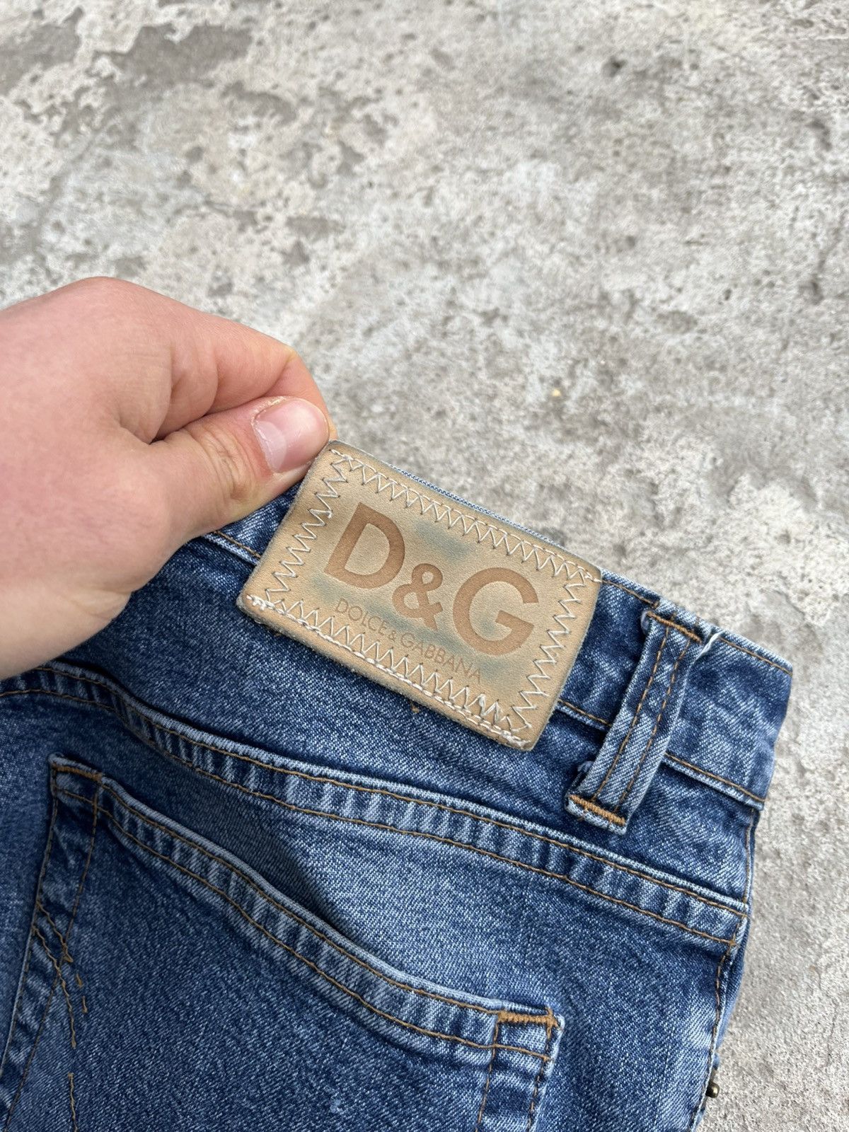 Dolce & Gabbana × Japanese Brand D&G Vintage Dolce & Gabbana Distressed Denim Straight Jeans Size US 32 / EU 48 - 4 Thumbnail