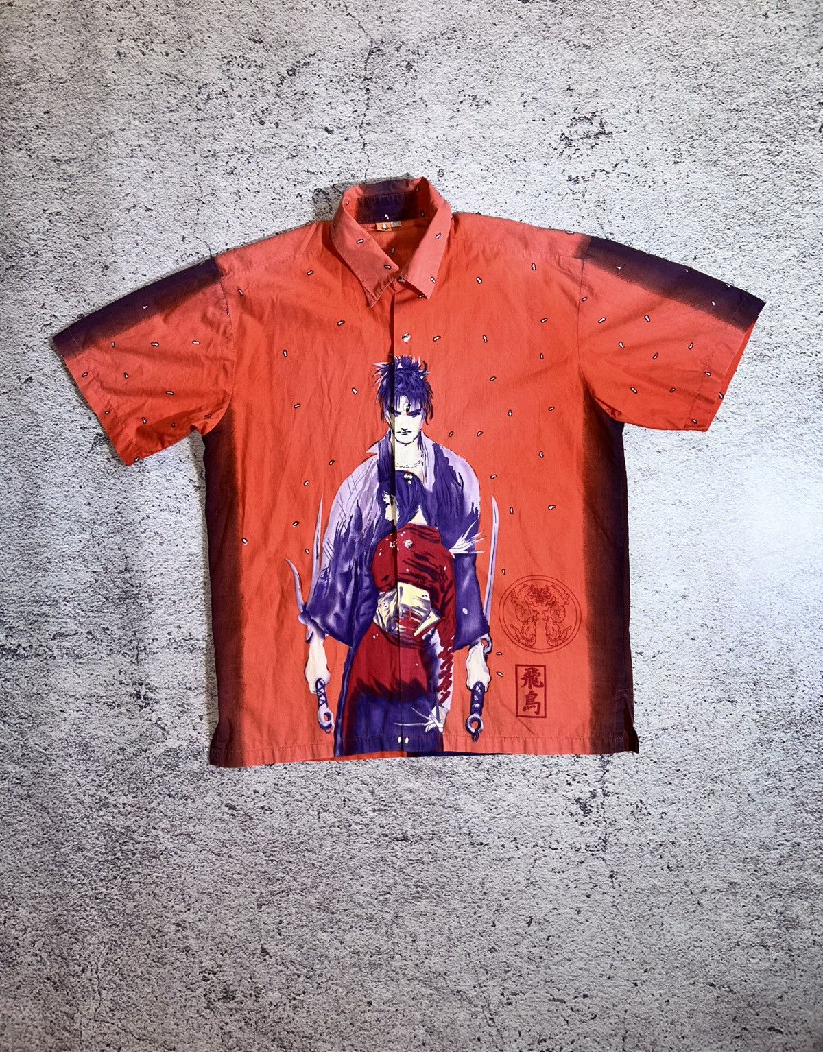 Vintage Vintage Y2K 2000s Japanese Samurai Graphic Button Up Shirt Size US XL / EU 56 / 4 - 1 Thumbnail