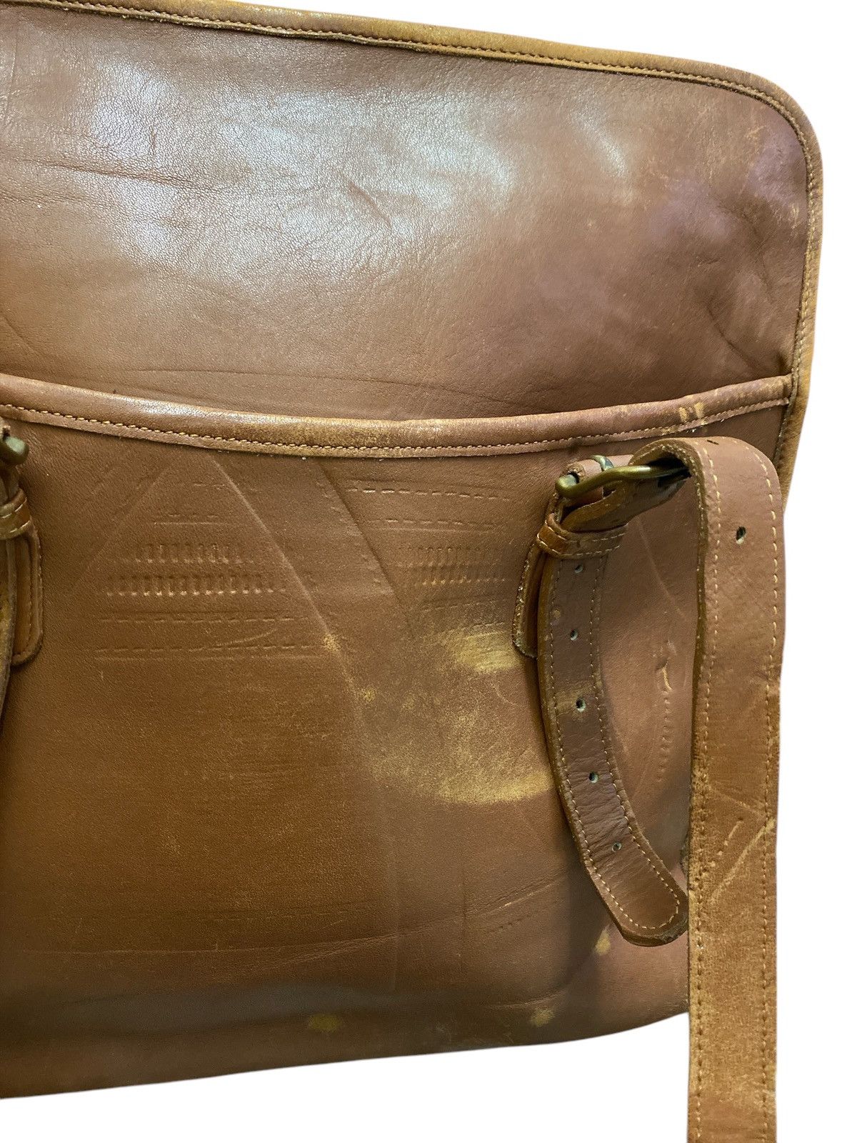 Genuine Leather × Leather × Vintage Vintage Laura USA Full Leather Shoulder Bag Size ONE SIZE - 12 Thumbnail