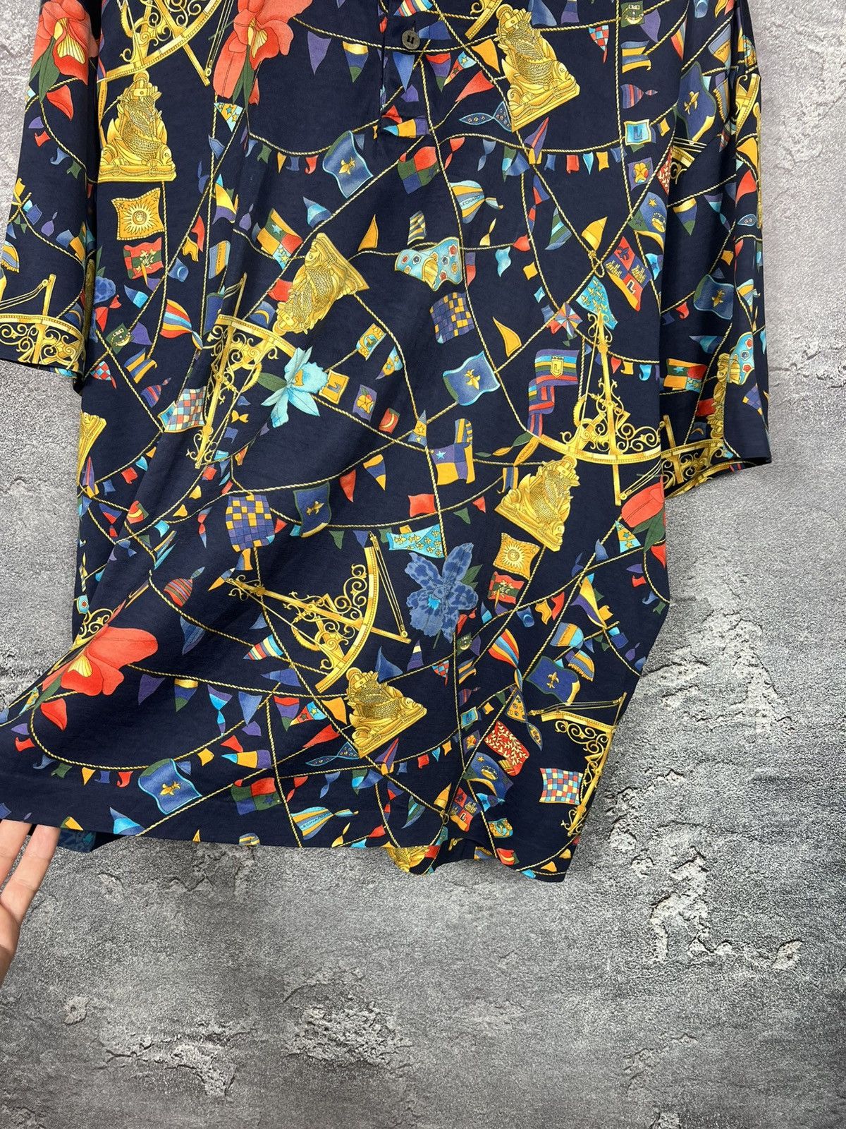 Leonard Paris Vintage Lonard Paris All Over Floral Print Polo Size Xxl Size US XXL / EU 58 / 5 - 3 Thumbnail