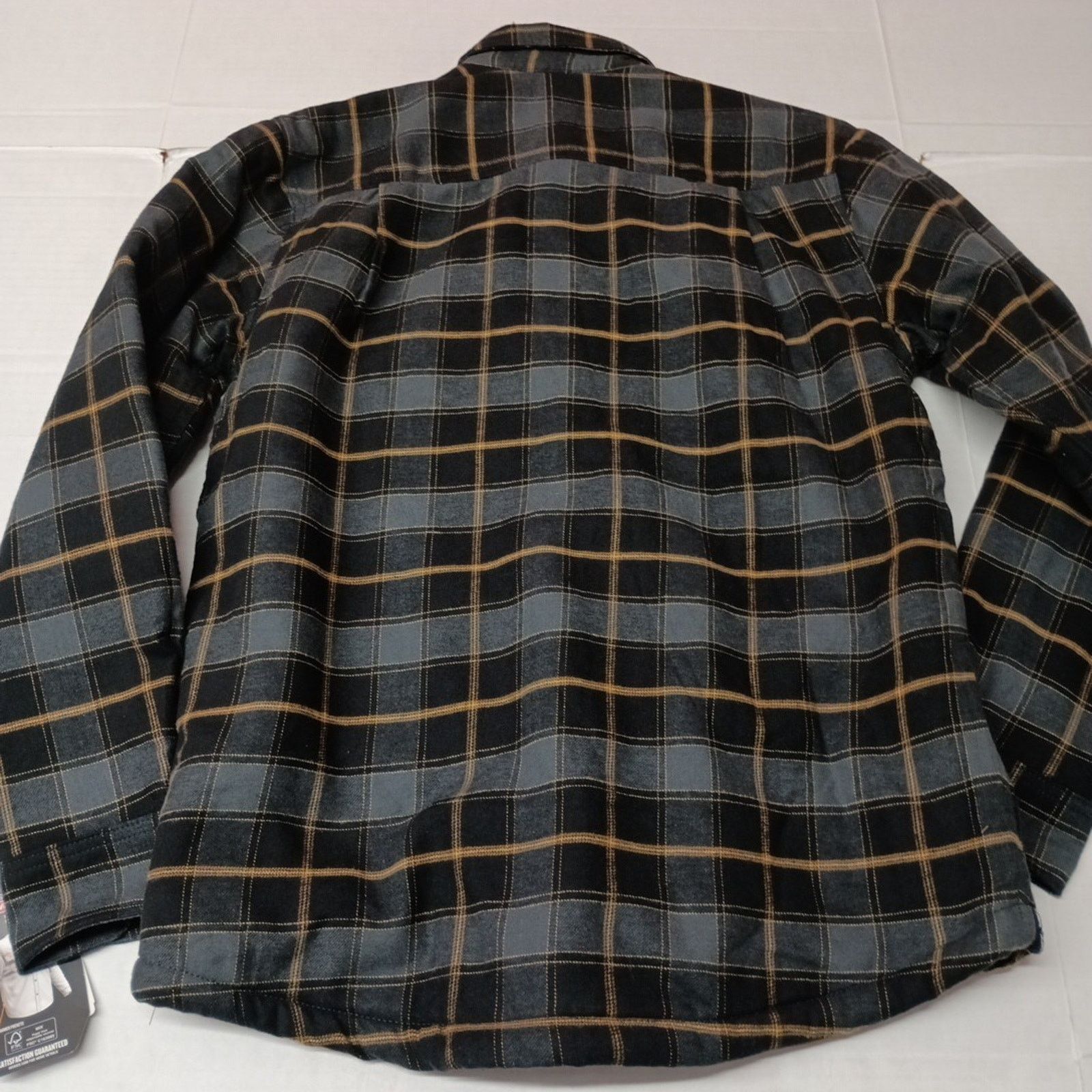 Dickies Dickies Mens S Fleece Lined Flannel Shirt Jacket Black Plaid Size US S / EU 44-46 / 1 - 11 Thumbnail