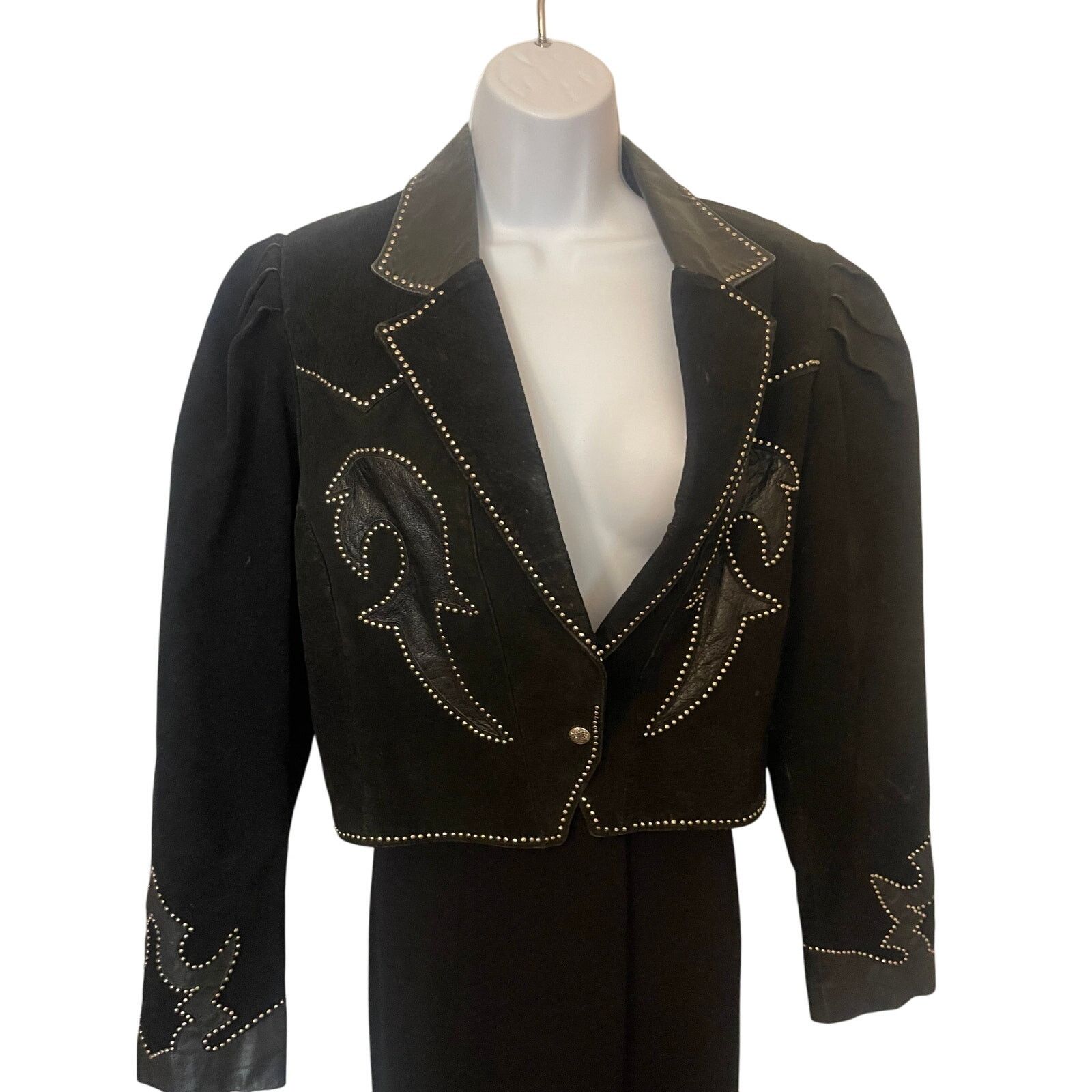 Diamond Leather Collection Vintage Diamond Leathers Western Jacket – Genuine Leather Size M / US 6-8 / IT 42-44 - 3 Thumbnail