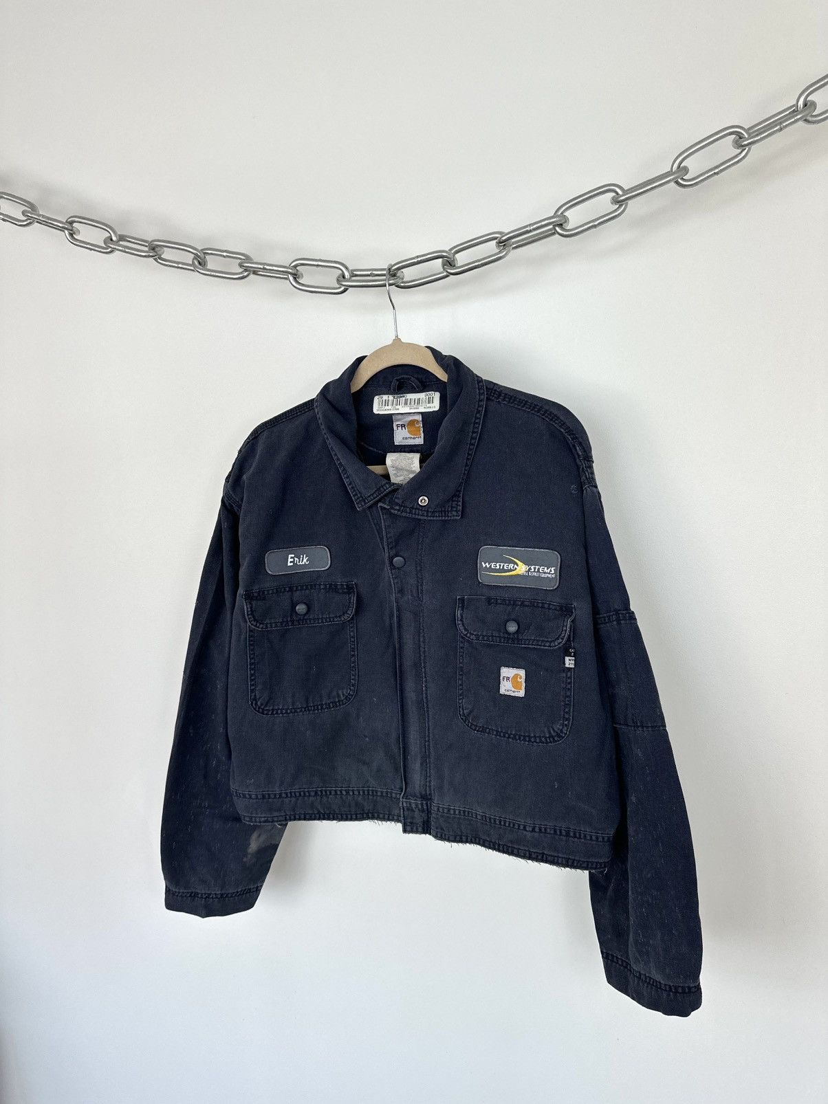 Carhartt Vintage Carhartt Flame Resistant USA Patches Cropped Jacket Size US M / EU 48-50 / 2 - 5 Thumbnail