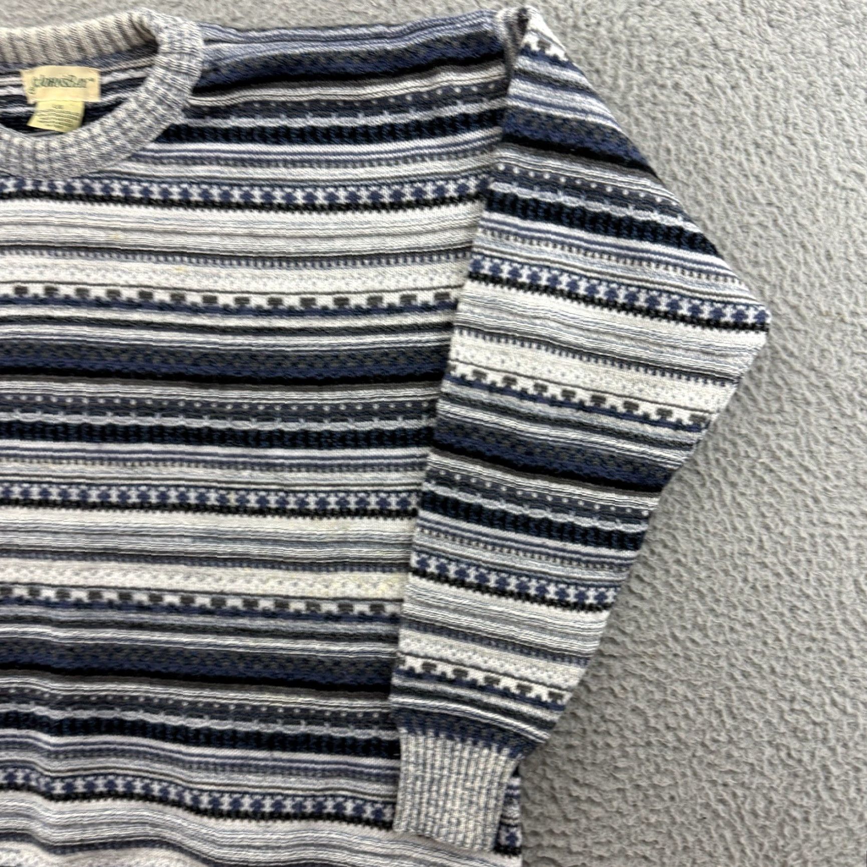 Vintage VINTAGE St Johns Bay Sweater Mens Large Gray Knit Grandpa 90s Nordic Pullover Size US L / EU 52-54 / 3 - 5 Thumbnail