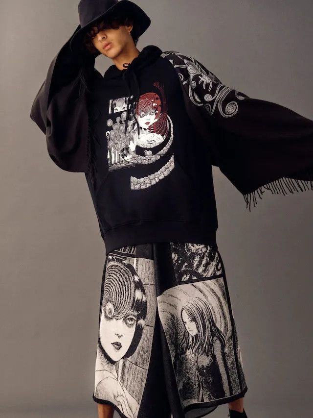 Yohji Yamamoto Yohji Yamamoto x Junji Ito "Uzumaki" Hameauze Jacquard Knit Size US 34 / EU 50 - 7 Thumbnail