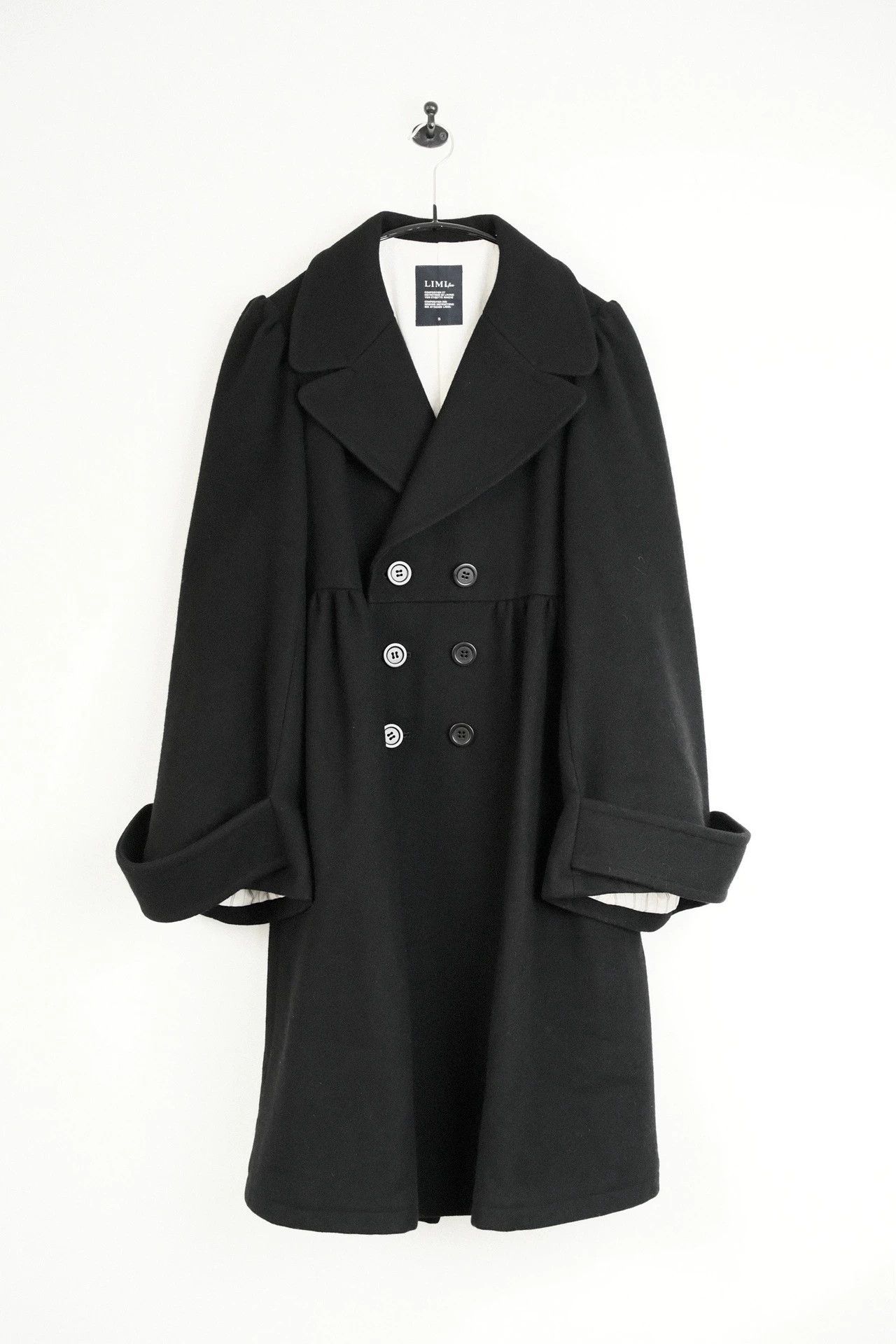 Yohji Yamamoto Yohji Yamamoto 22AW Vintage Court Wide Sleeve Wool Coat Size S / US 4 / IT 40 - 4 Thumbnail