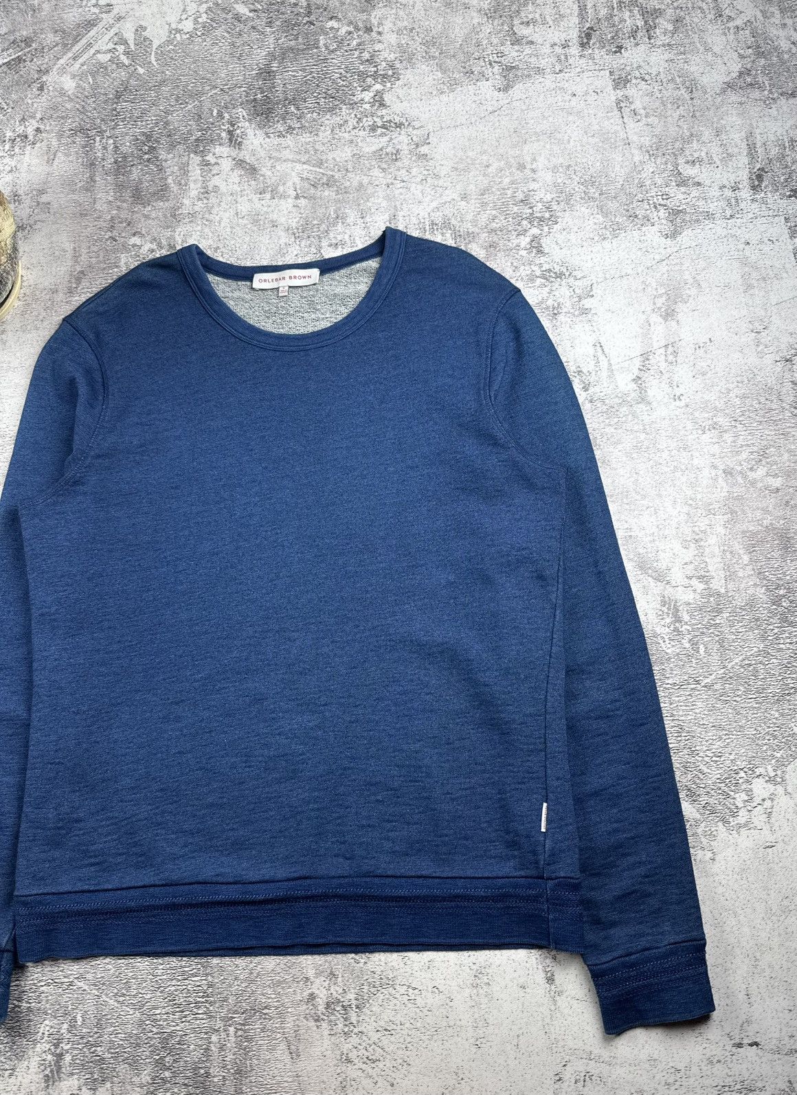 Orlebar Brown Orlebar Brown Blue Cotton Blank Basic Knit Luxury Hoodie Pullover Sweatshirt Size US XL / EU 56 / 4 - 3 Thumbnail