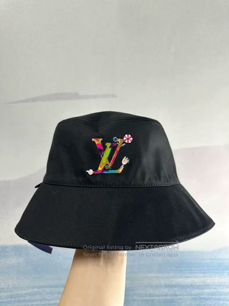 Louis Vuitton Louis Vuitton Takashi Murakami's Black Tricolor Fisherman' Size ONE SIZE - 2 Thumbnail