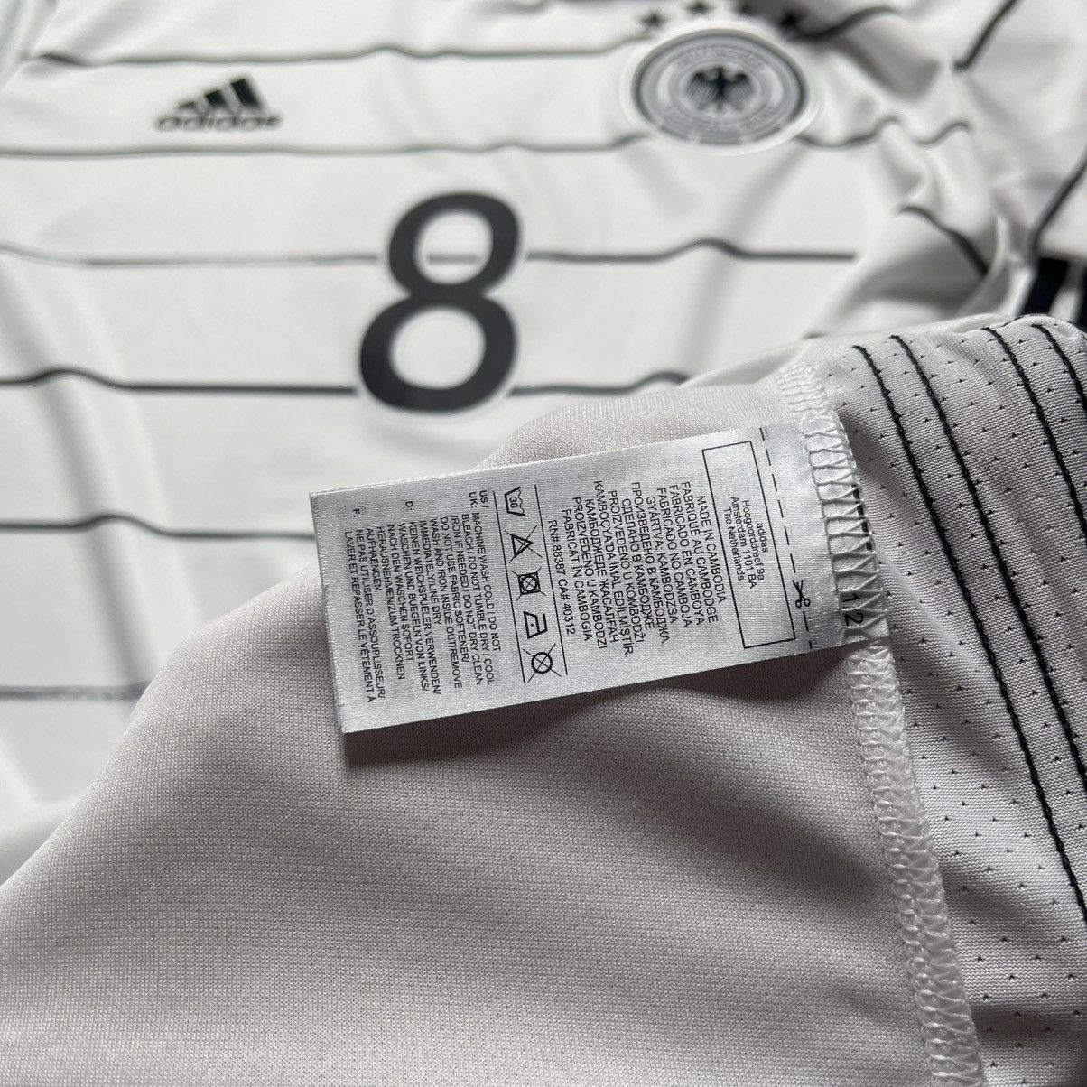 Adidas GERMANY ADIDAS 2020 EURO FOOTBALL HOME JERSEY #8 KROOS Size US L / EU 52-54 / 3 - 10 Thumbnail