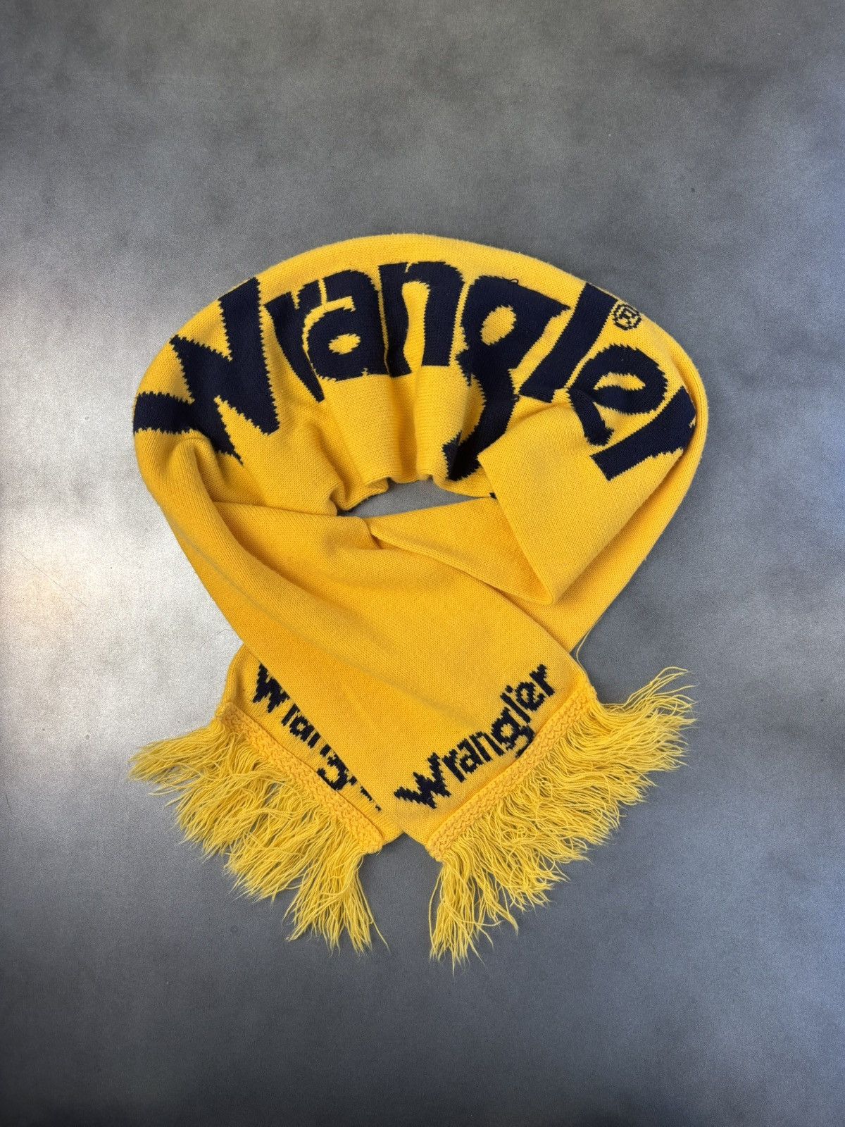 Vintage × Wrangler 1980s Wrangler Scarf 80s Vintage Wrangler Jeans Winter Rodeo Size ONE SIZE - 3 Thumbnail