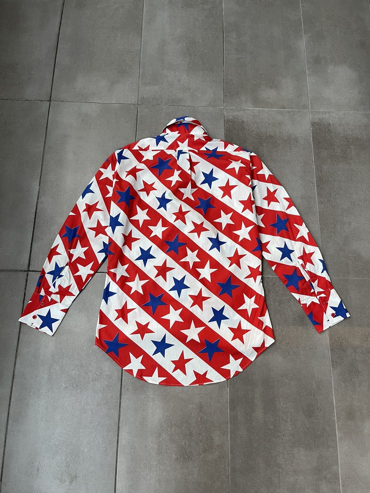 ERL !DS! FW22 ERL Star Print White Blue Red Shirt Size US M / EU 48-50 / 2 - 11 Thumbnail
