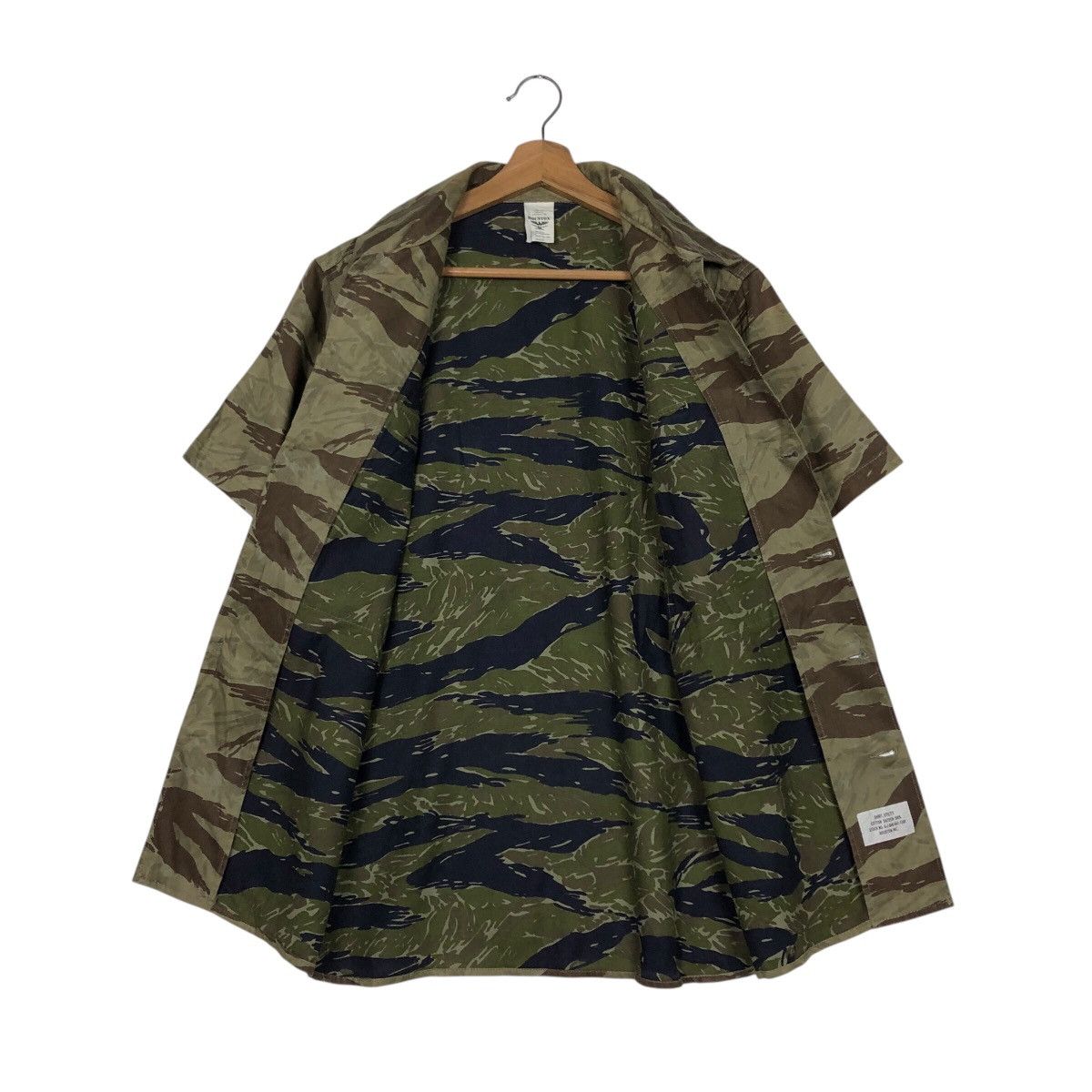 Vintage 📌Vintage Tiger Striped Camouflage Shirt Houstan Usa Size US M / EU 48-50 / 2 - 14 Thumbnail