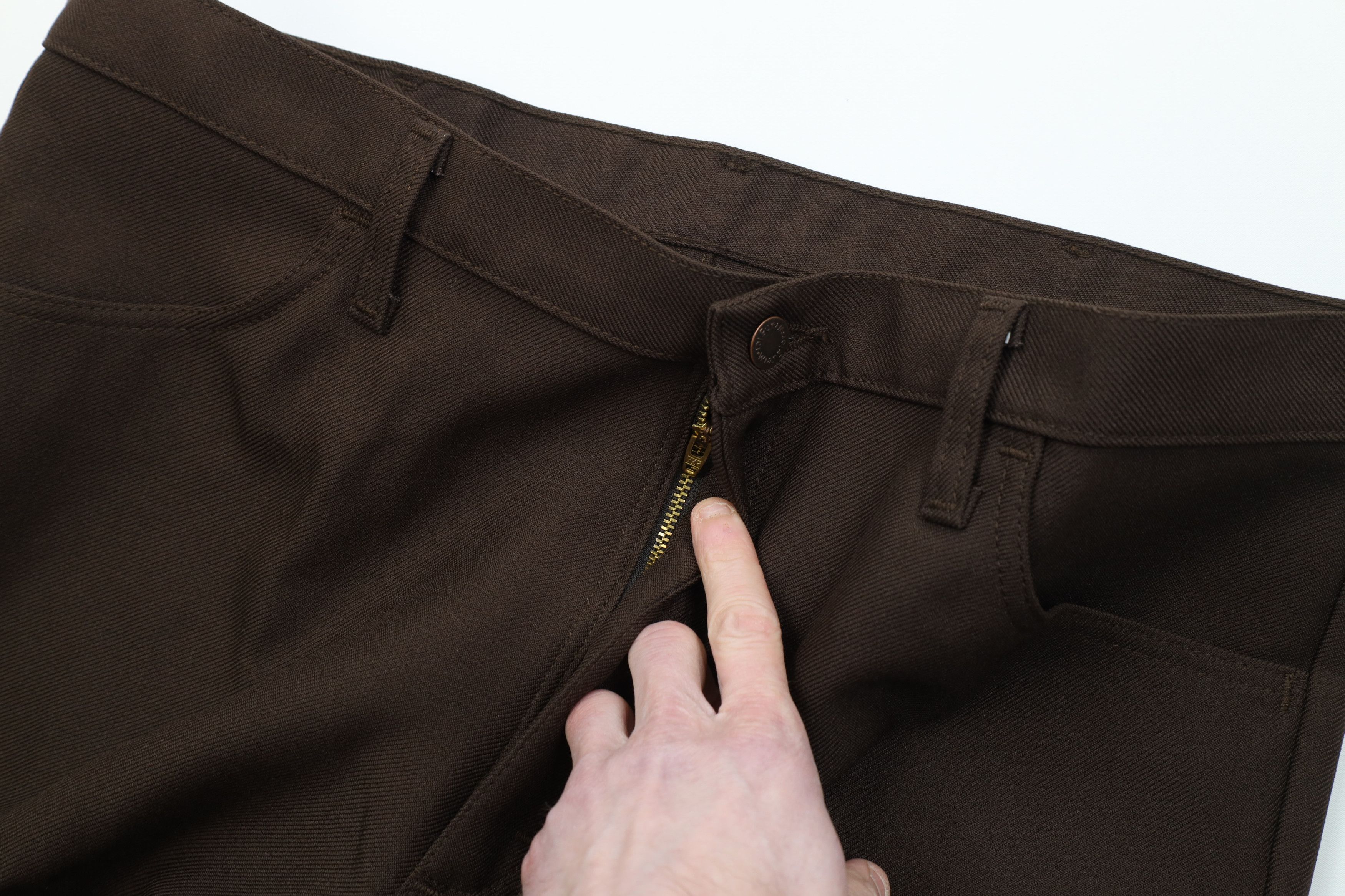Wrangler Vintage 90s Wrangler Wide Leg Western Chino Pants Brown Size US 38 / EU 54 - 7 Thumbnail