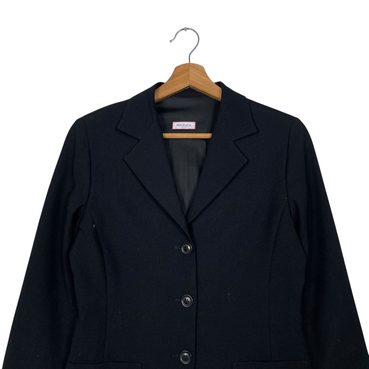 MAX&Co. Max & Co Black Women Jacket Size XS / US 0-2 / IT 36-38 - 2 Thumbnail