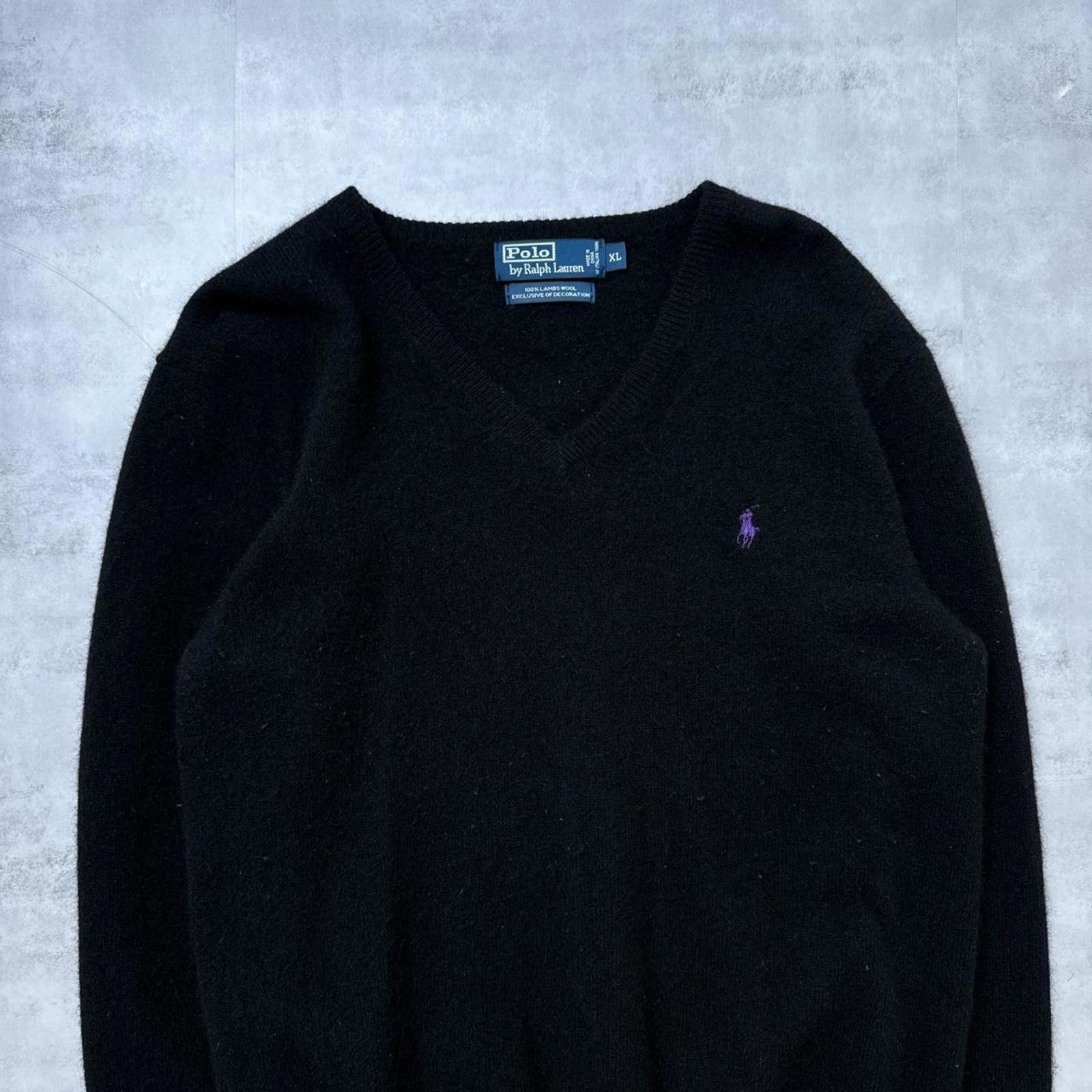 Polo Ralph Lauren Y2K Polo Ralph Lauren Lambs Wool V Neck Sweater Size US XL / EU 56 / 4 - 5 Thumbnail