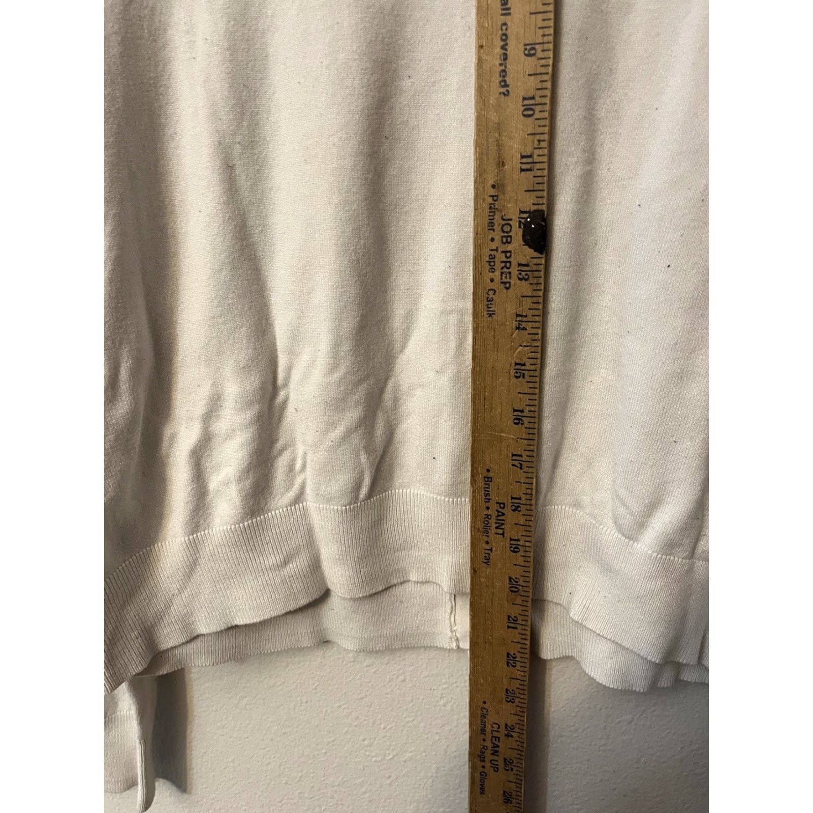 H&M H&M Sweater Women XL White Cardigan Button Cotton Modal Solid Womens Size XL / US 12-14 / IT 48-50 - 4 Thumbnail