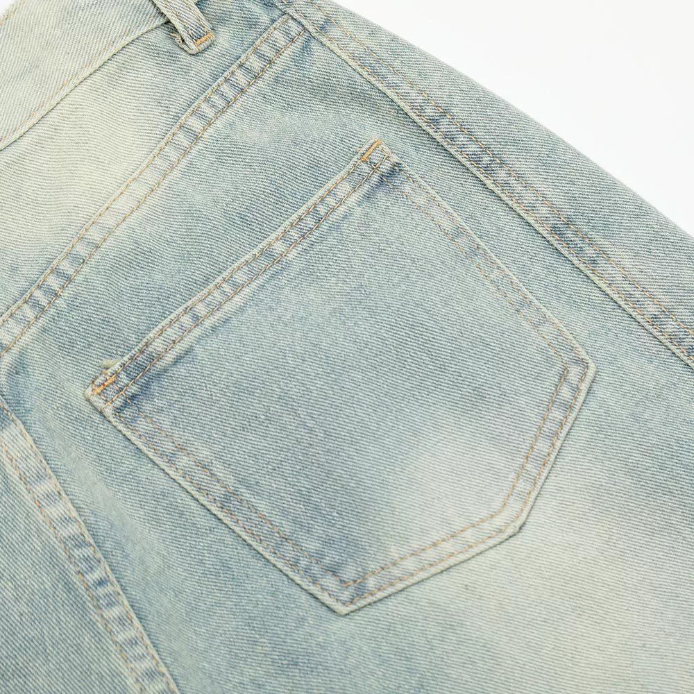 Jean Punk vintage washed distressed raw edge jeans Size US 32 / EU 48 - 6 Thumbnail