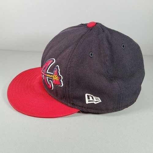 New Era New Era 59Fifty Atlanta Braves Double Logo Fitted 7 5/8 Hat Size ONE SIZE - 2 Thumbnail