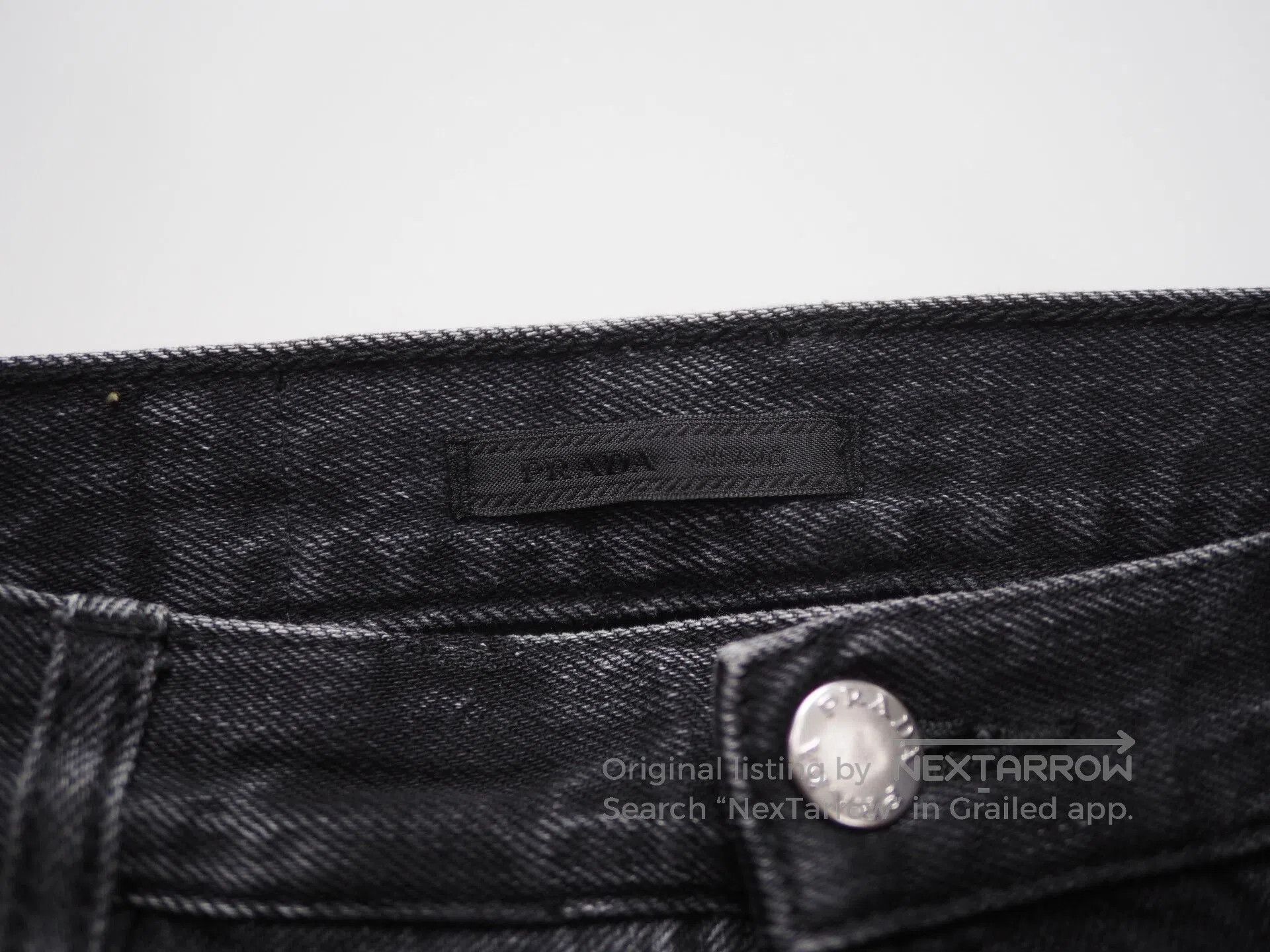 Prada black distressed prada triangle logo jeans. Size US 30 / EU 46 - 6 Thumbnail