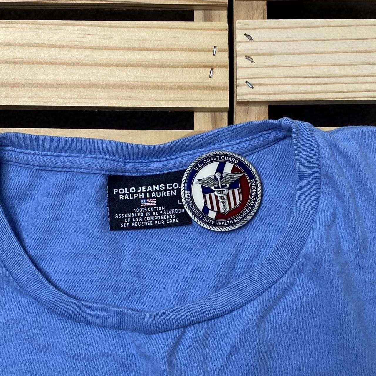 Polo Ralph Lauren Vintage Polo Jeans Co. Ralph Lauren Blue Tee Size Large Size US L / EU 52-54 / 3 - 4 Thumbnail
