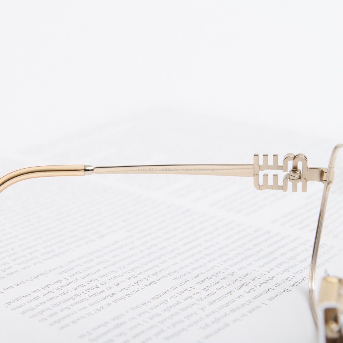 Miu Miu MIU MIU 0MU 50XV 14M1O1 GLASSES Size ONE SIZE - 5 Thumbnail