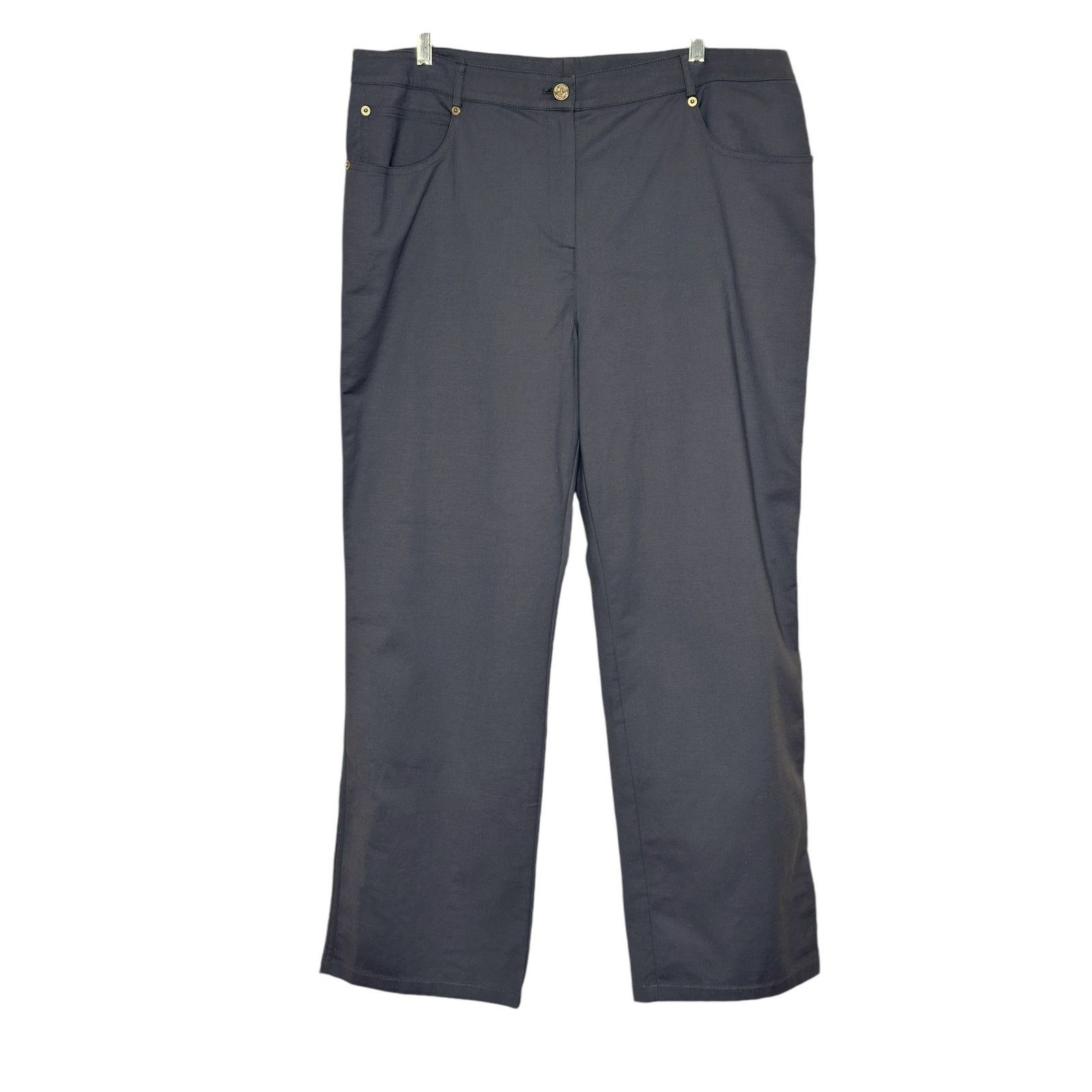 St. John St. John gray wide legs casual pants size 16 Size 38" / US 16 / IT 52 - 1 Thumbnail