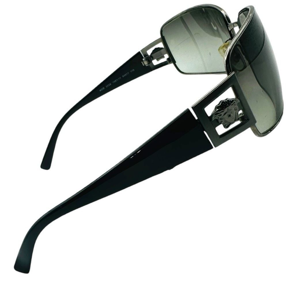 Versace VERSACE Medusa Logo Sunglasses Black Gray Silver Gradient Le Size ONE SIZE - 2 Thumbnail