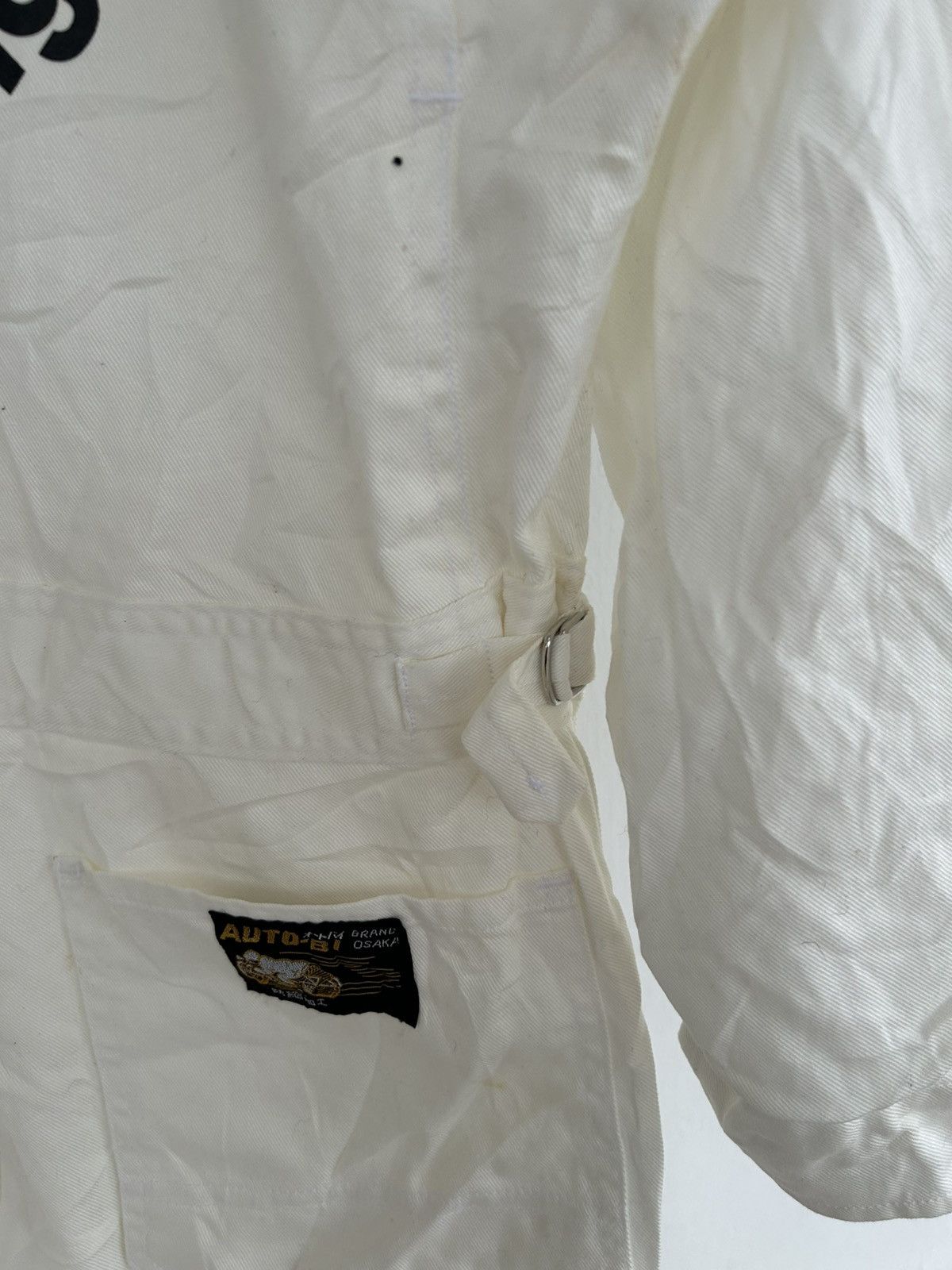Japanese Brand Kawasaki Team Racing Japan Vintage White Coverall Size US 31 - 16 Thumbnail