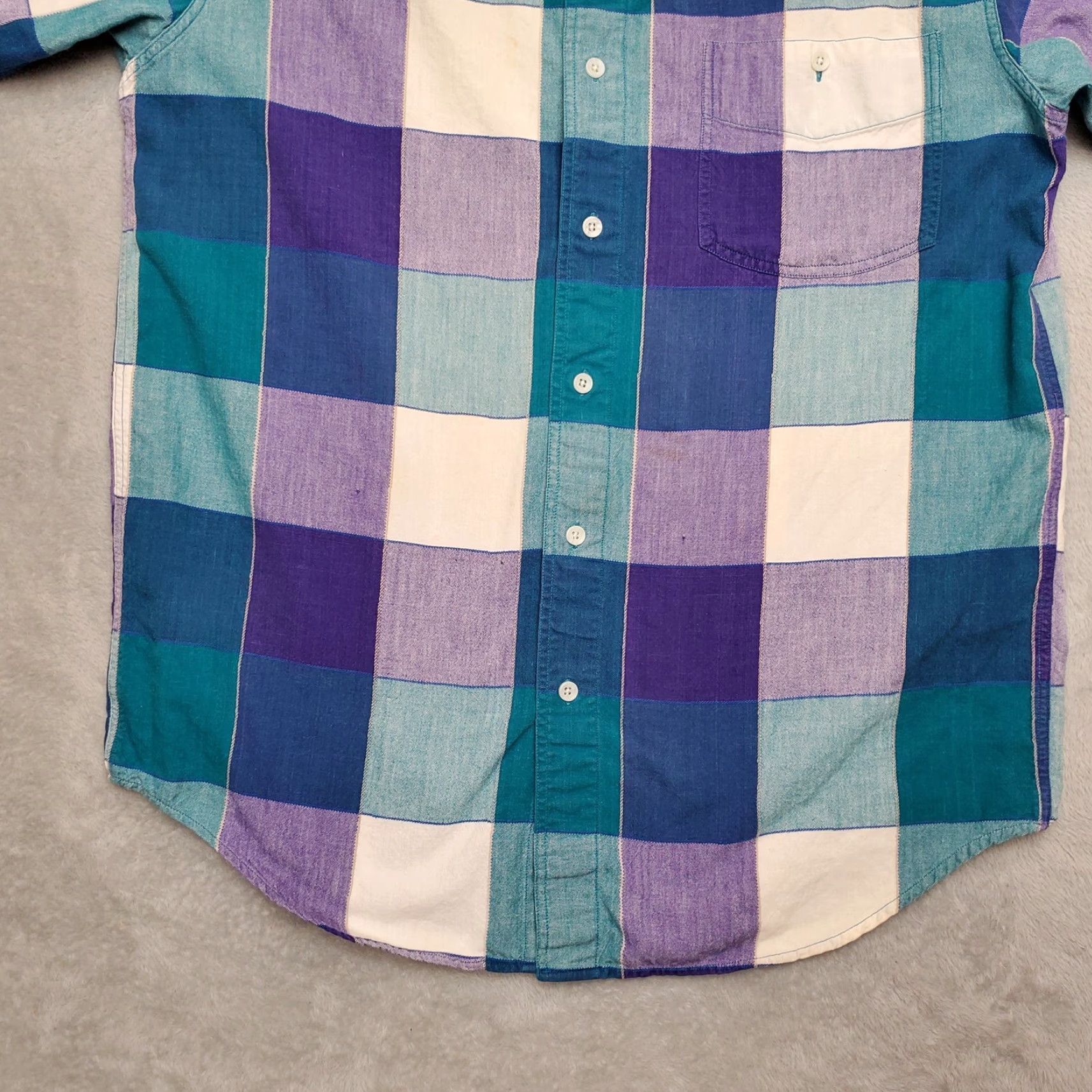 Eddie Bauer VINTAGE Eddie Bauer Shirt Men M Green Purple Buffalo Plaid Outdoor Casual Size US M / EU 48-50 / 2 - 3 Thumbnail