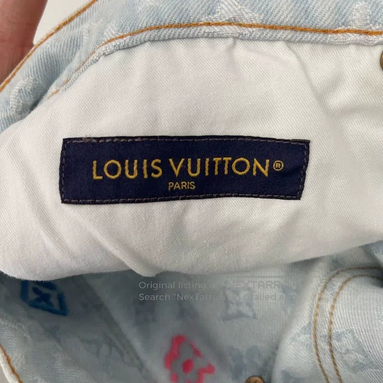 Louis Vuitton Louis Vuitton Colorful logo full print jeans Size US 34 / EU 50 - 4 Thumbnail