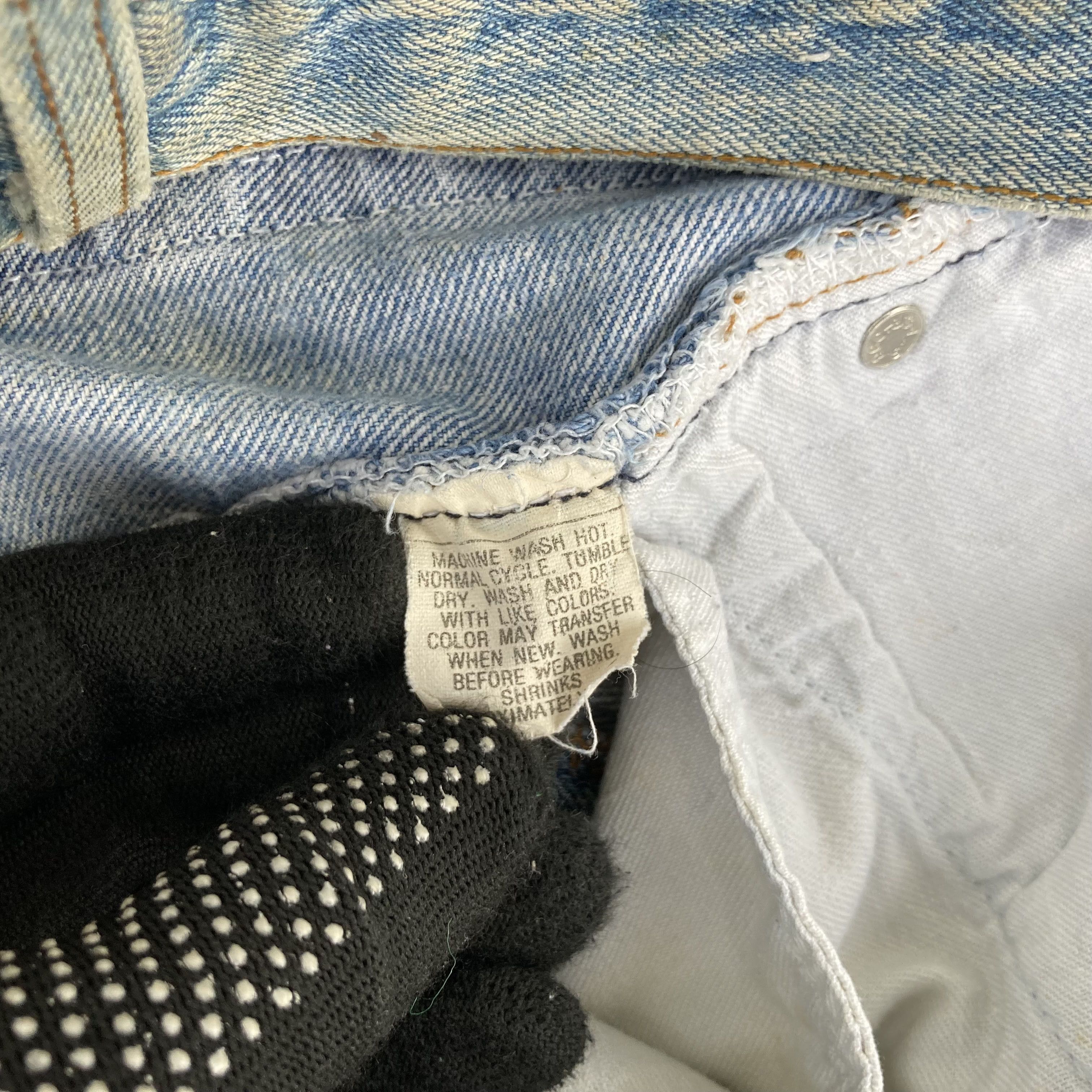 Levi's × Vintage 29x30.5 Vtg Levis 501 Distressed Destroy Ripped Grunge Jeans Size US 29 - 7 Thumbnail
