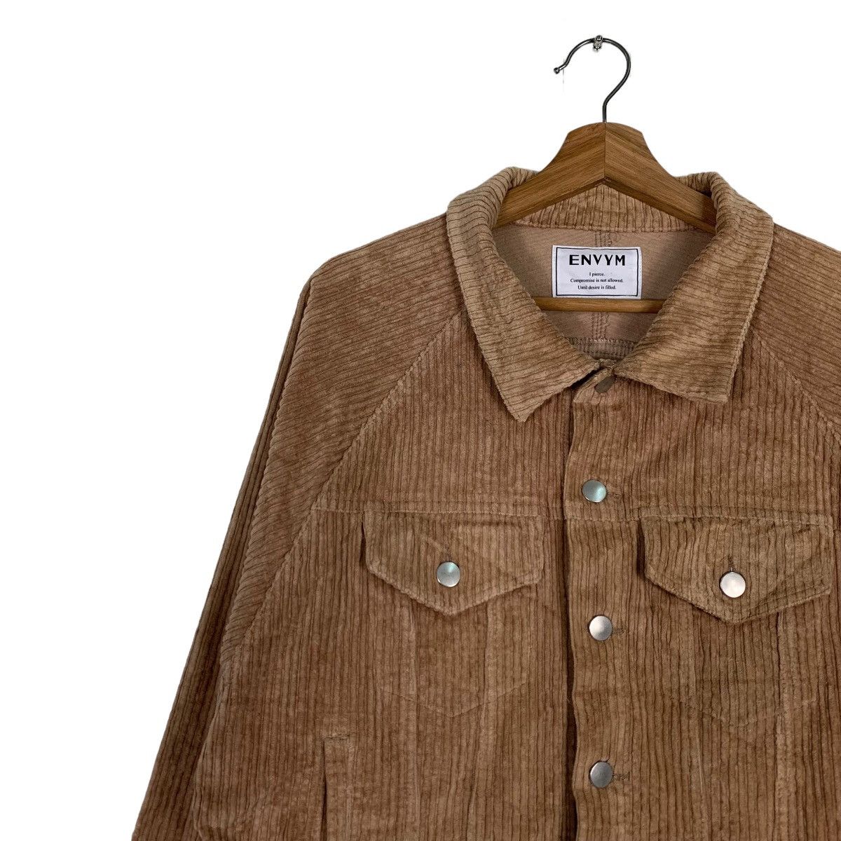 Japanese Brand ENVYM Corduroy Crop Jacket #0102-C6 Size US M / EU 48-50 / 2 - 7 Thumbnail