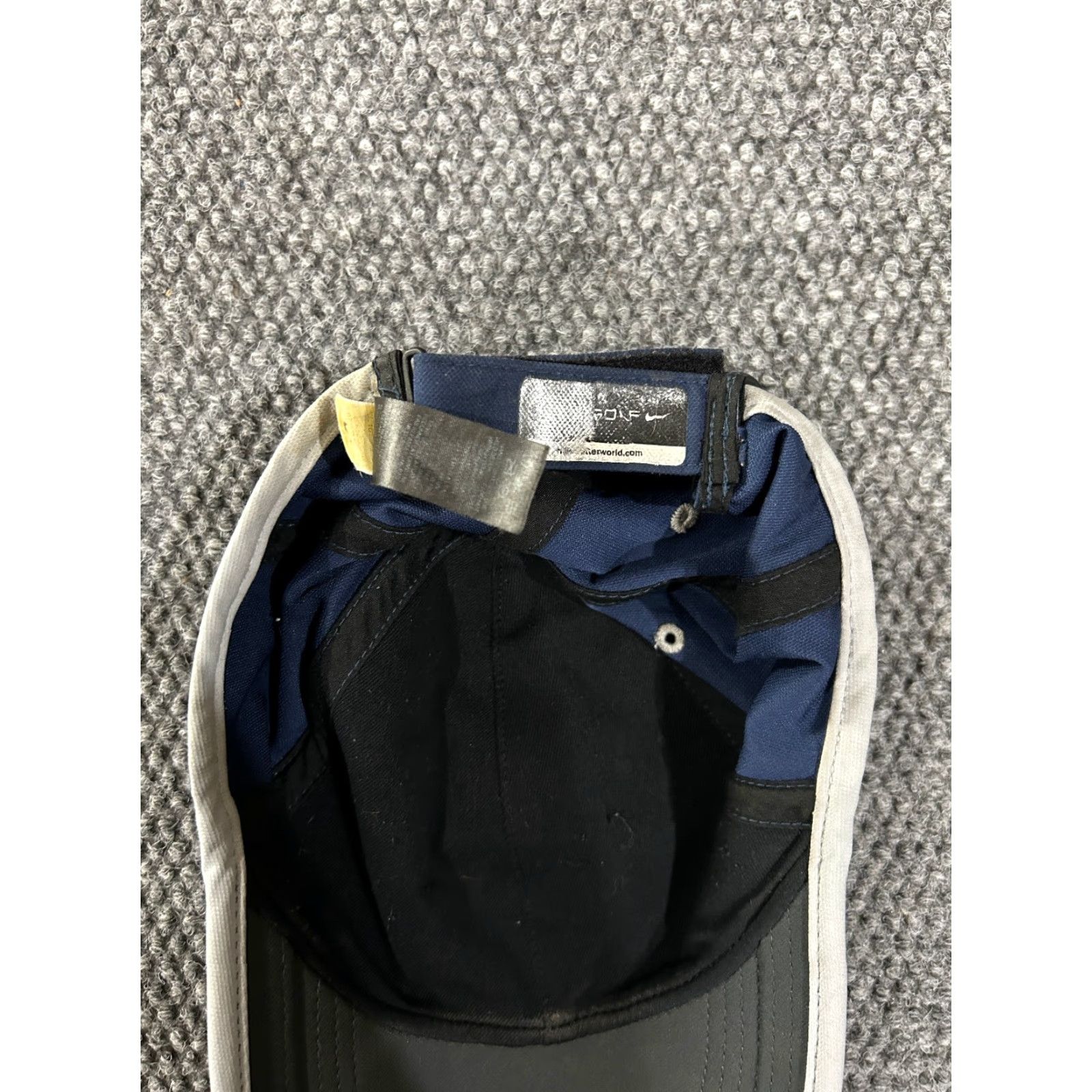 Nike Nike Golf Hat Mens Adjustable Navy Blue White Swoosh Logo Performance Cap Baseball Cap, One Size, Polyester Twill, Lightweight, Casual Sports Classic Size ONE SIZE - 5 Thumbnail