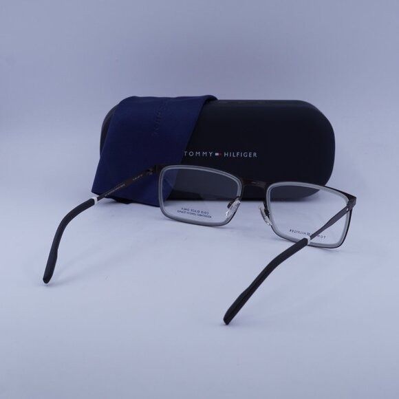 Tommy Hilfiger Tommy Hilfiger TH 1844 04VF 00 Eyeglasses Grey/Brown 55mm Size ONE SIZE - 12 Thumbnail