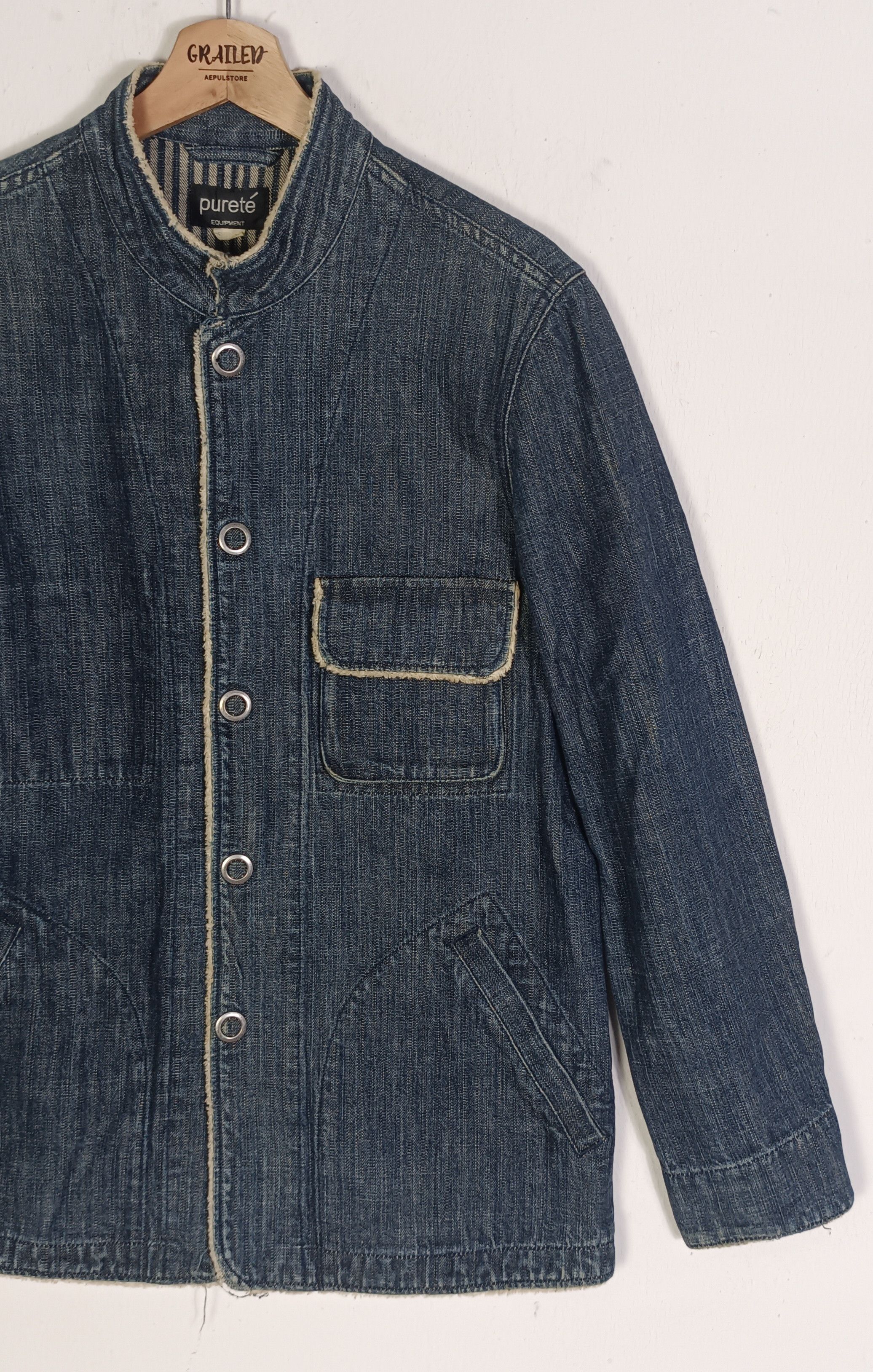 Japanese Brand × Vintage Purete Equipment Houston Denim Jacket Size US M / EU 48-50 / 2 - 5 Thumbnail