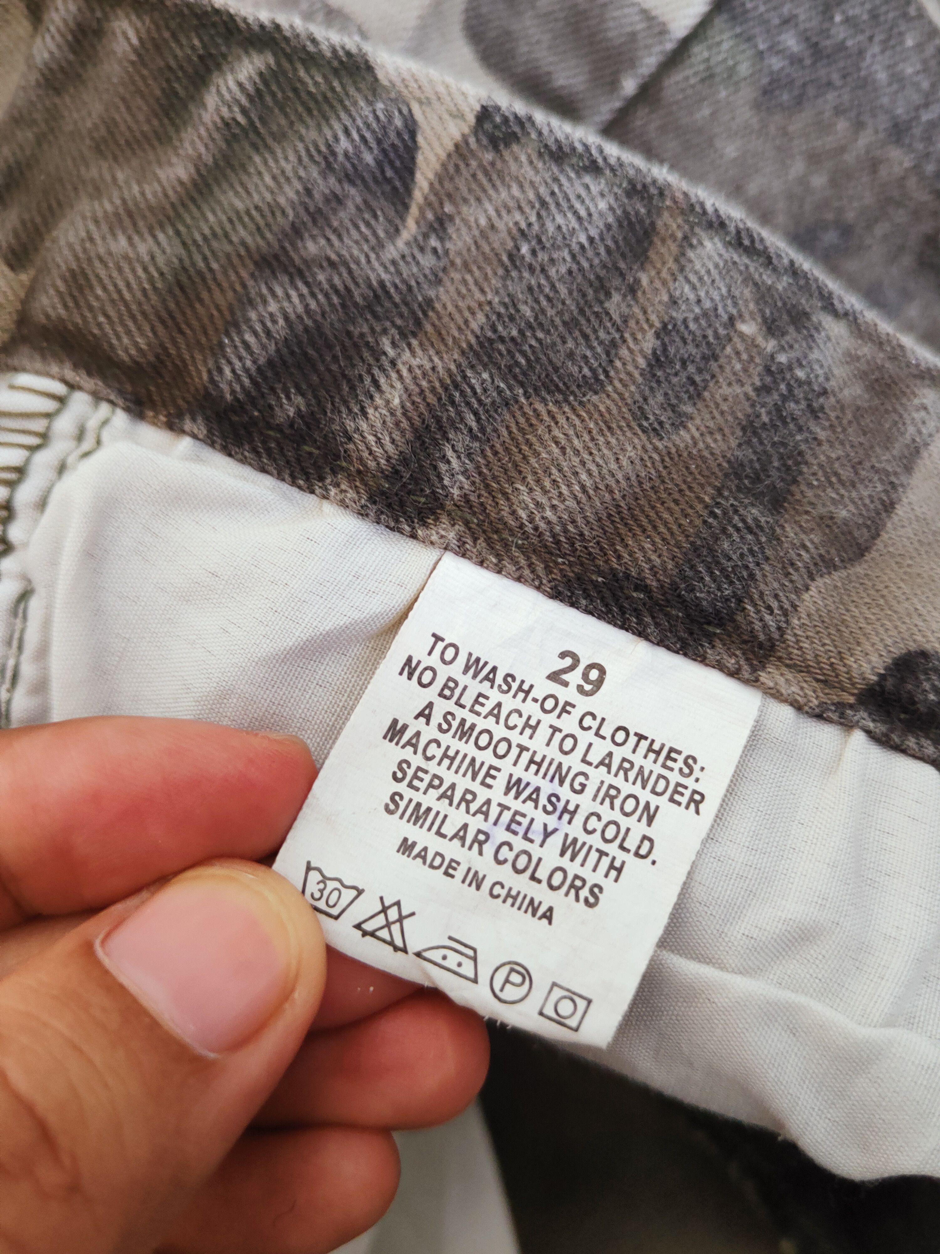 Japanese Brand Chocosoda Camouflage Distressed Ripped Jeans #W112 Size 29" - 12 Thumbnail