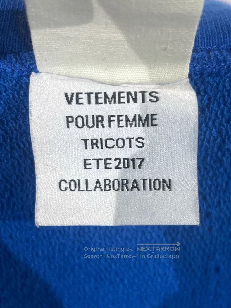 Vetements VETEMENTS Champion Off-Shoulder Destruction Hoodie Size US XS / EU 42 / 0 - 6 Thumbnail