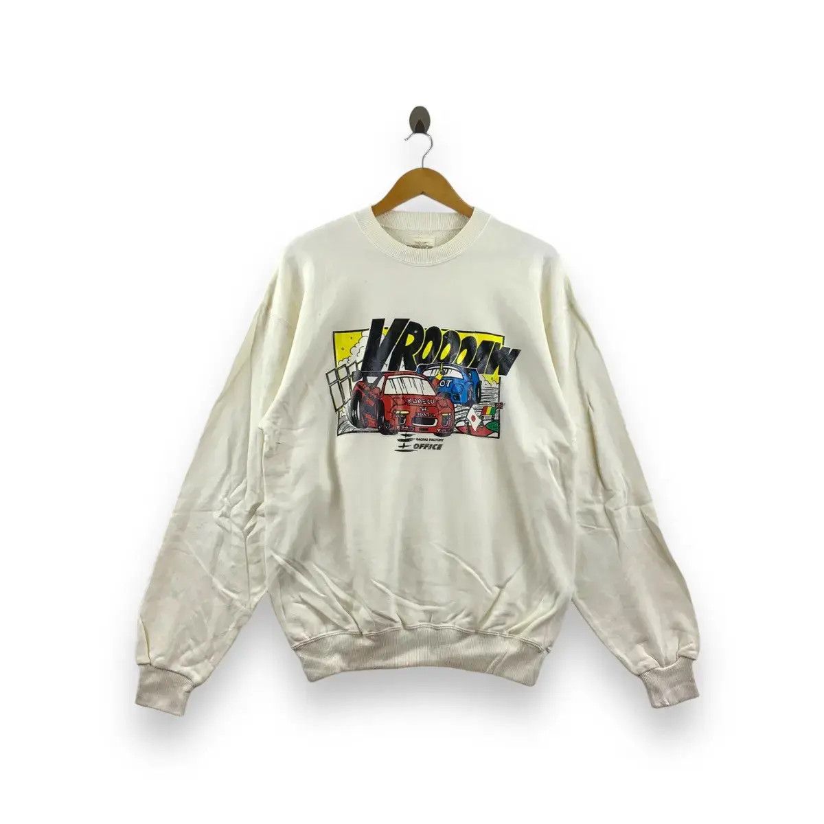 Vintage Vintage 90’ HONDA NSX RACING Manga Anime Sweatshirt Size US L / EU 52-54 / 3 - 1 Thumbnail