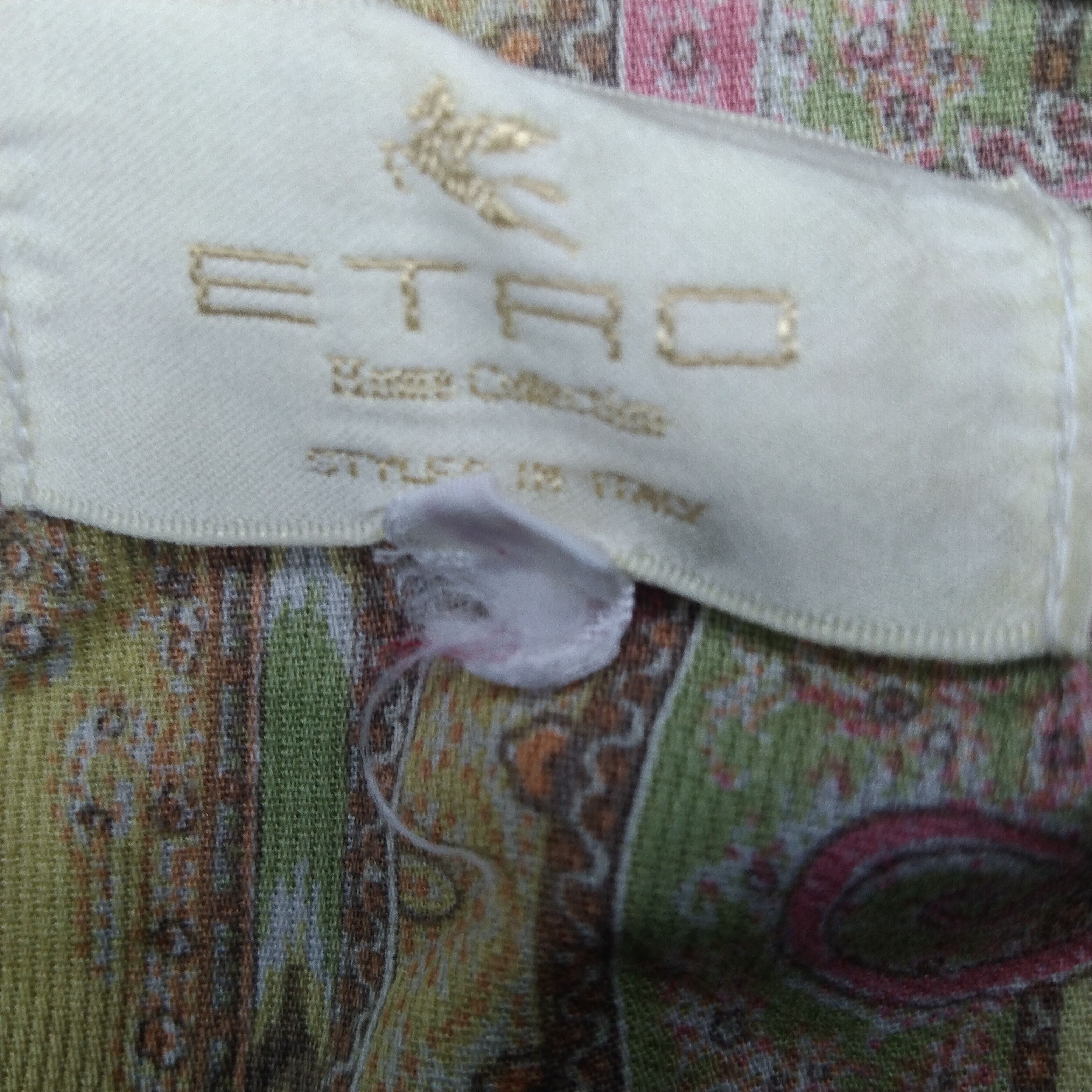 Etro × Vintage Vintage Etro pajama button up shirt Size L / US 10 / IT 46 - 3 Thumbnail