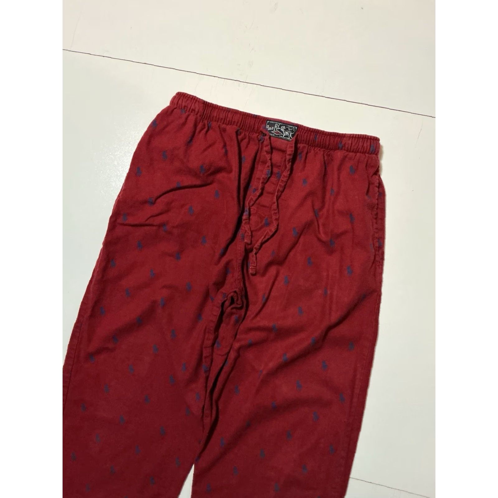 Polo Ralph Lauren VINTAGE Polo Ralph Lauren Dry Goods Pajama Pants Men Medium Red Pony Logo All Over Print Sleepwear Size US M / EU 48-50 / 2 - 6 Thumbnail