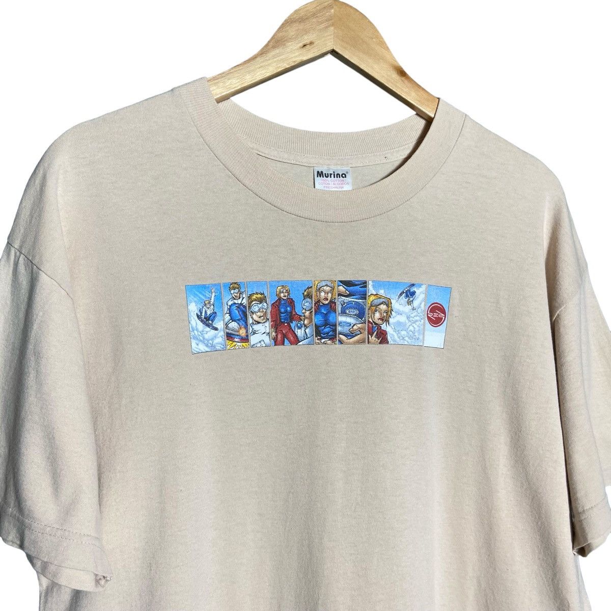 Hook-Ups Vintage 90s Red Snowboards Skate Graphic T-Shirt Size US L / EU 52-54 / 3 - 2 Thumbnail